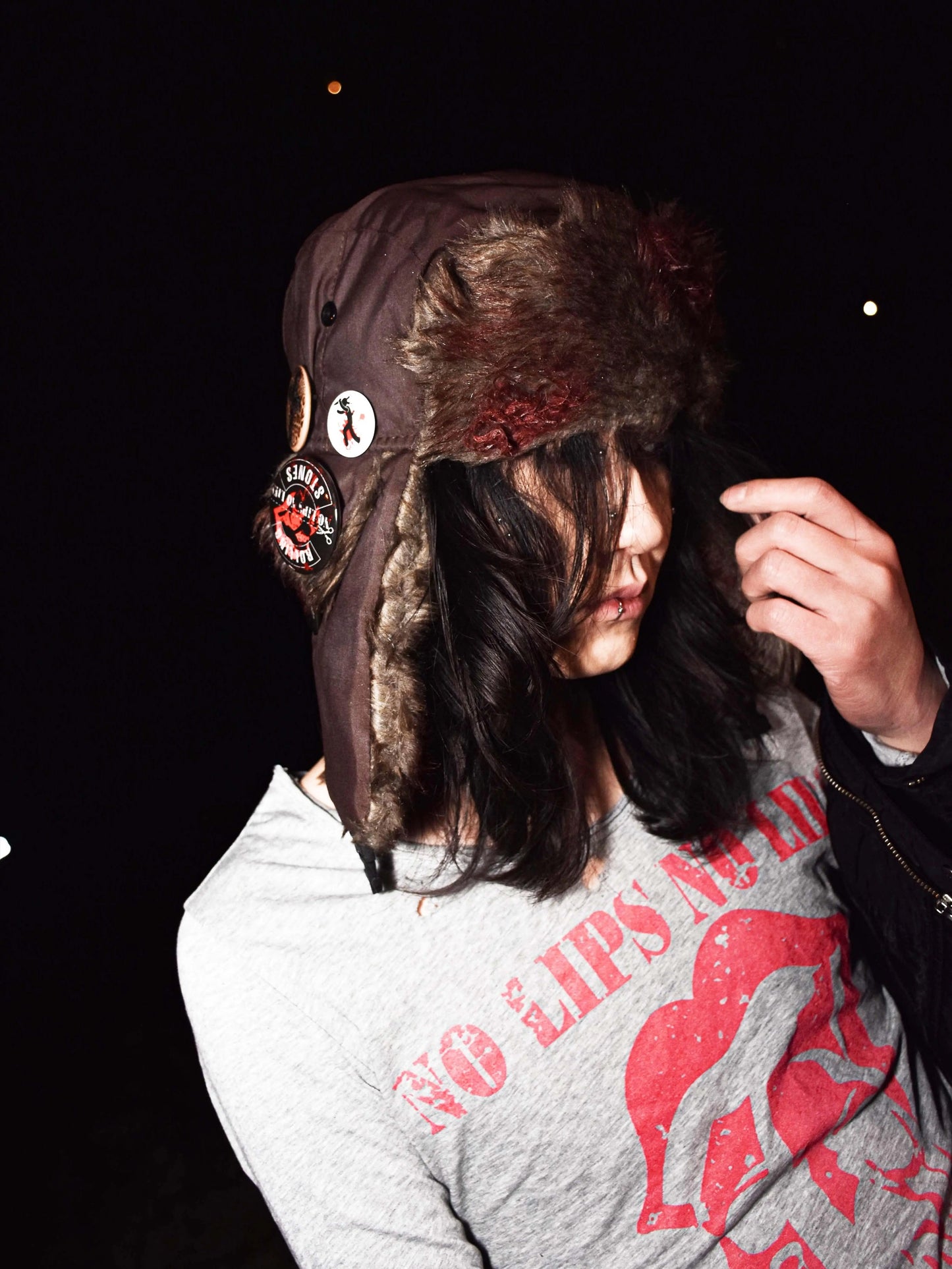 Collection Bloody Badges Ushanka hat