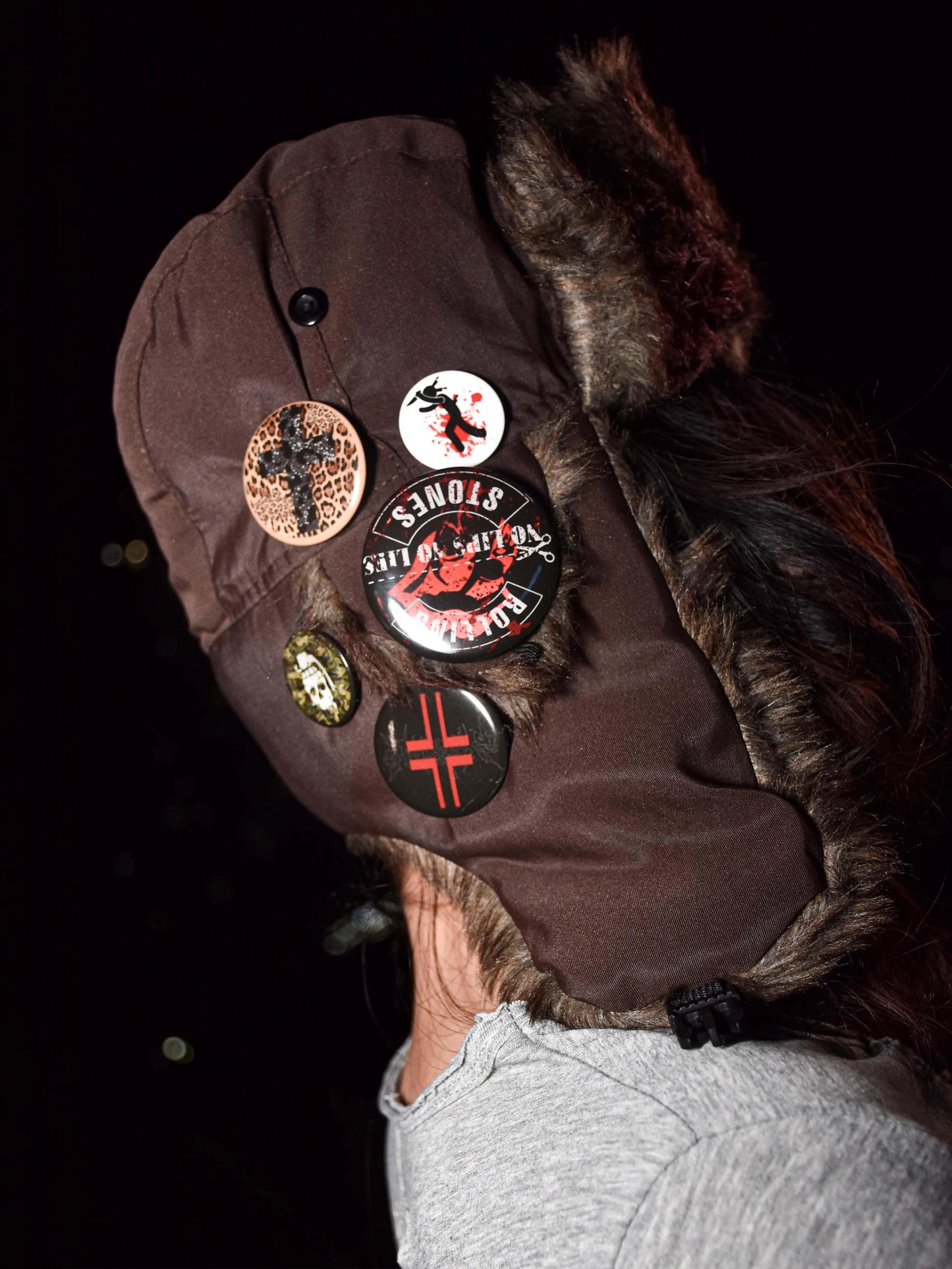 Collection Bloody Badges Ushanka hat