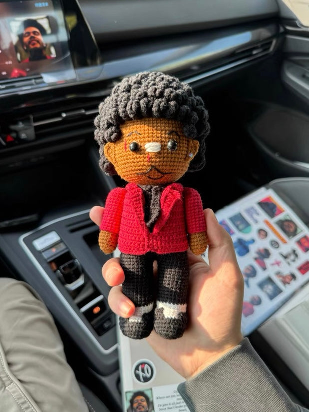 The Weeknd Handmade Knitting Wool doll