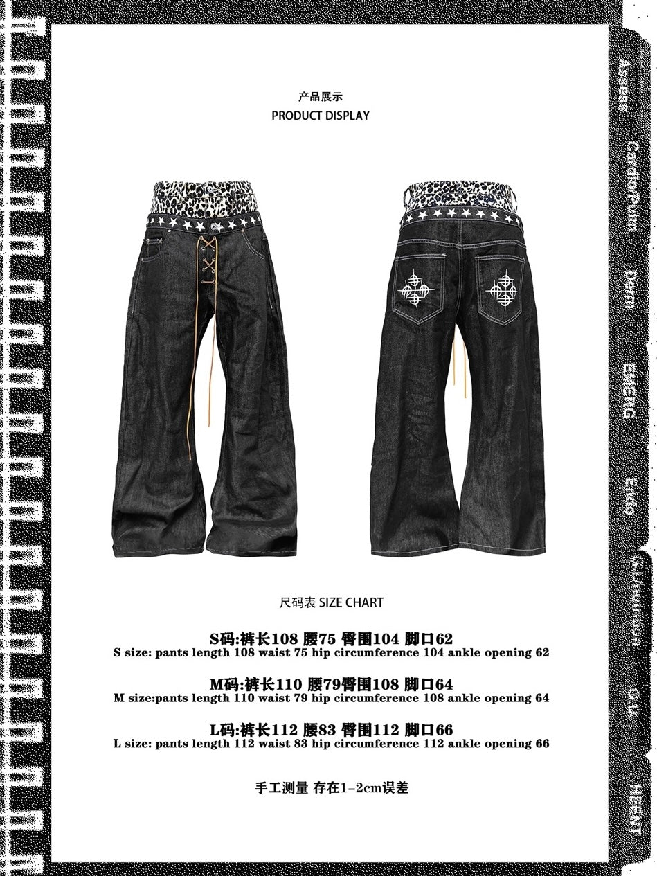 Collection Trousers Leopard Denim