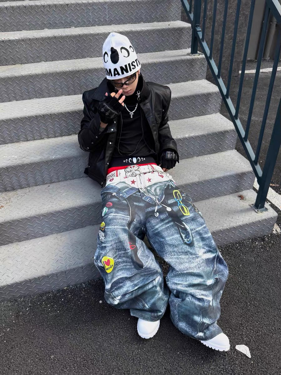 Collection 3D-Print Super Baggy Pants