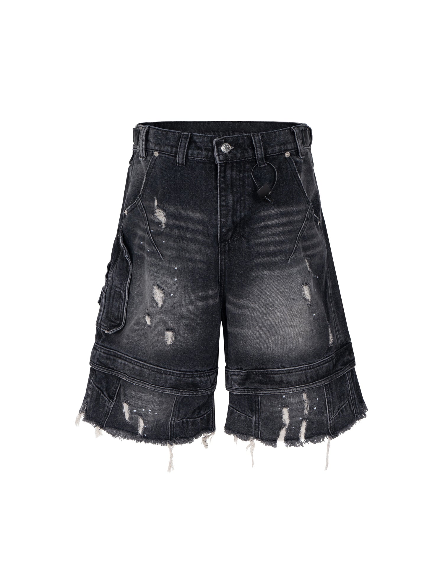 Collection the Tassels Denim Cropped Pants(2 colors)