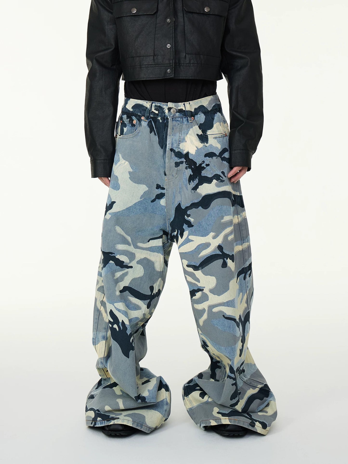 Collection Blue Camo Baggy Pants