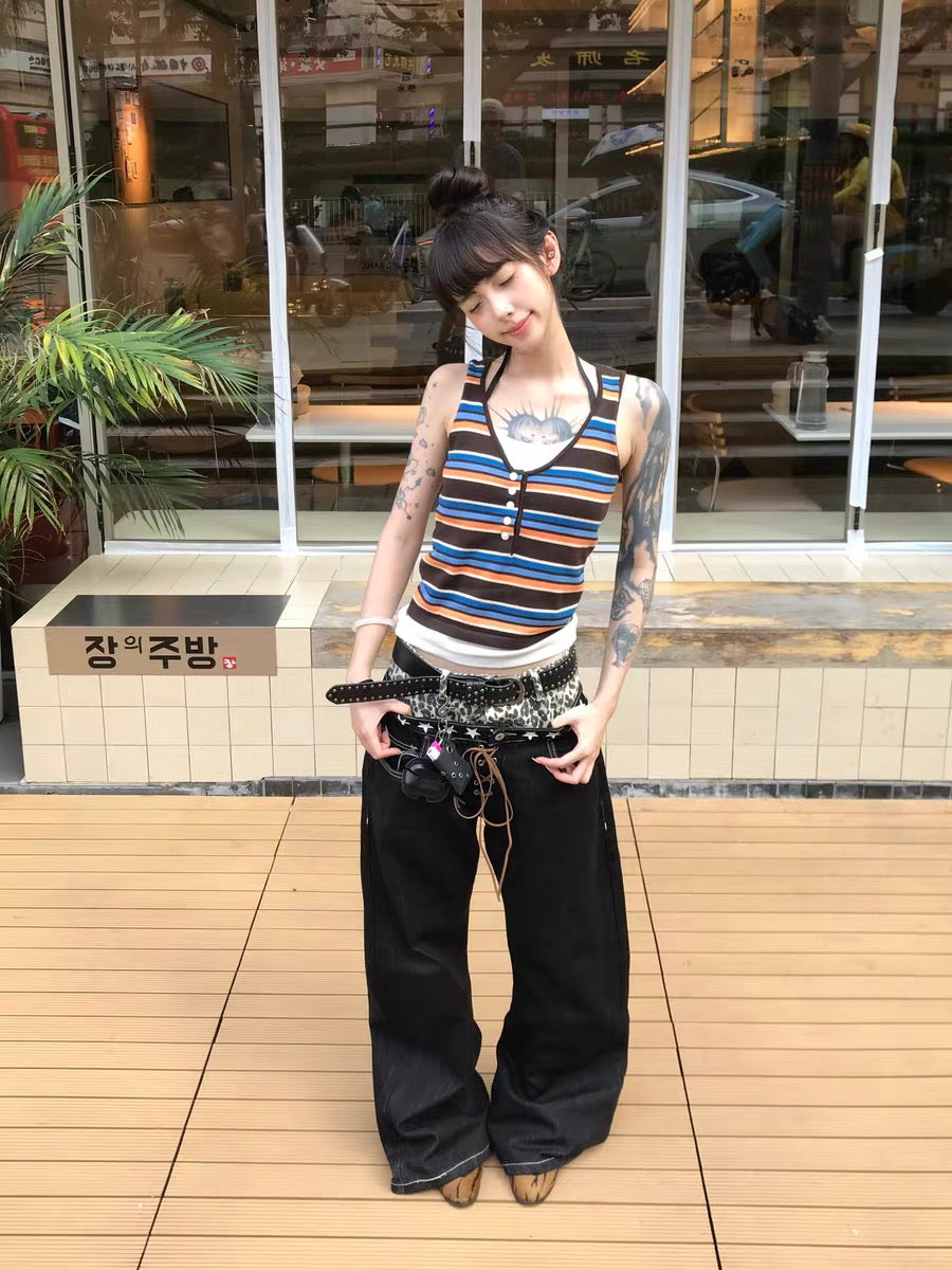 Collection Trousers Leopard Denim