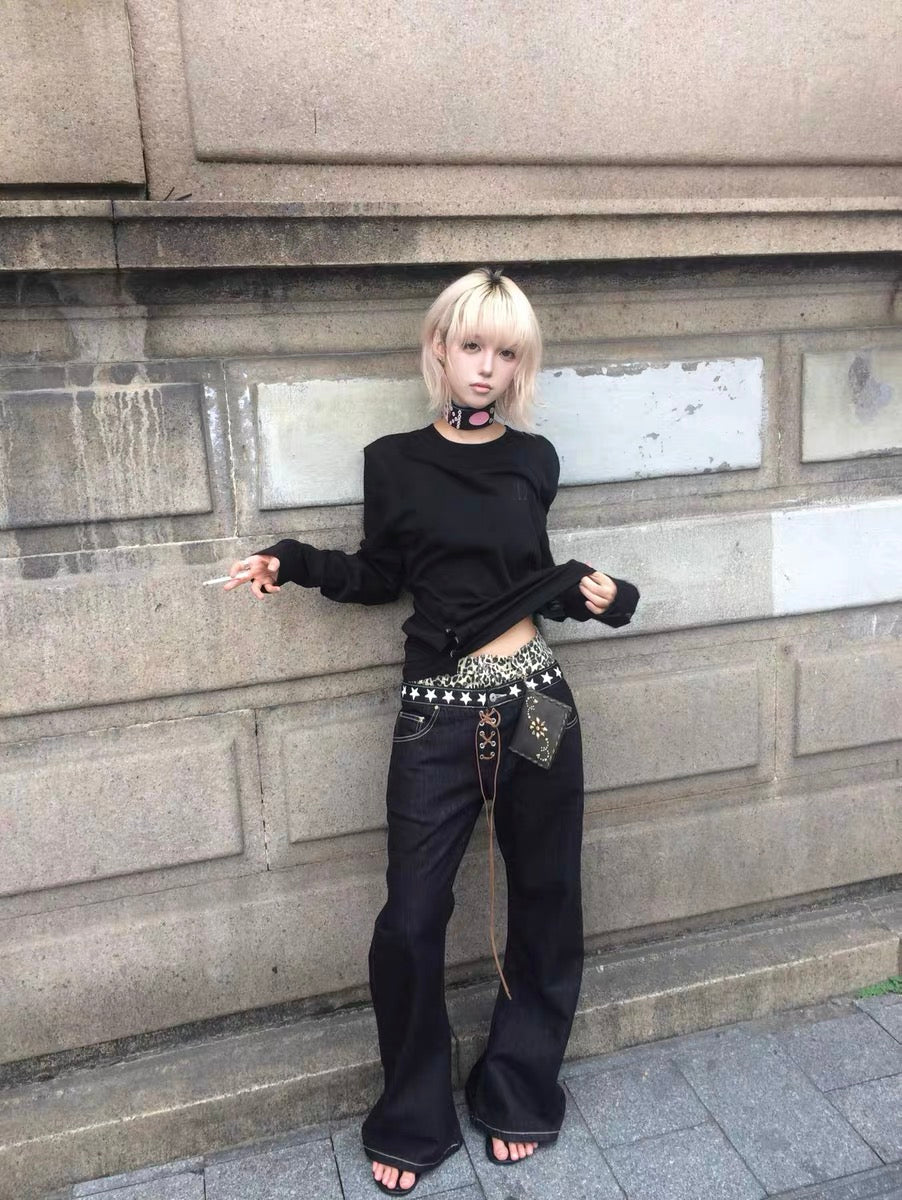 Collection Trousers Leopard Denim