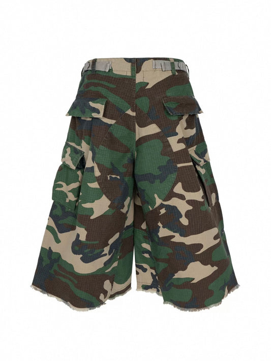Collection the Camo Cargo Cropped Pants