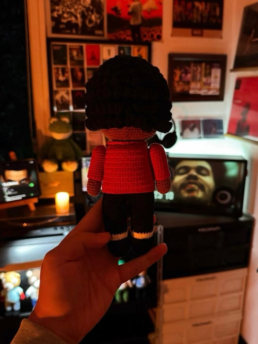 The Weeknd Handmade Knitting Wool doll