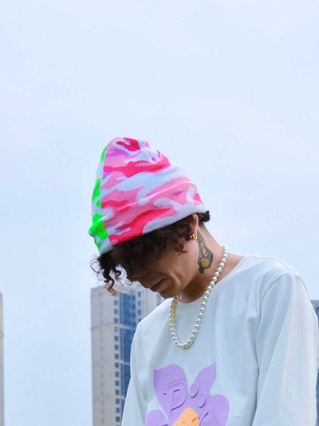 AONE4SURE Camo Spliced Beanie