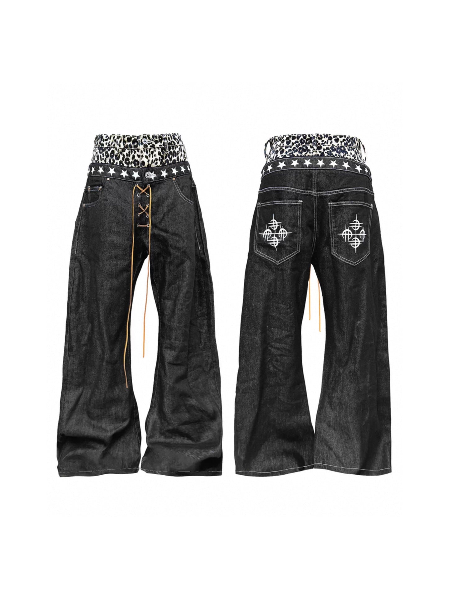 Collection Trousers Leopard Denim
