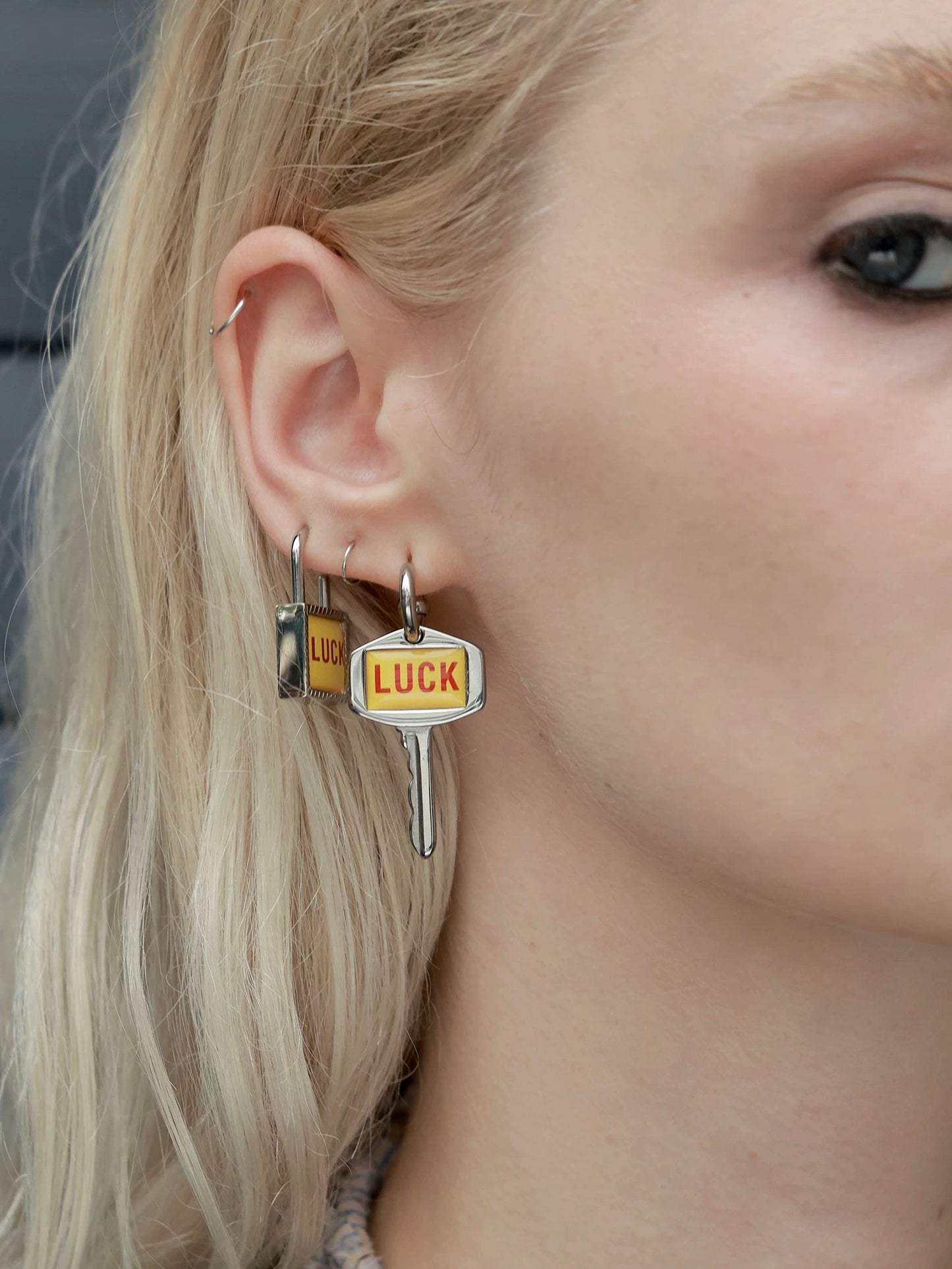 Collection the LUCK Key&Lock Earring