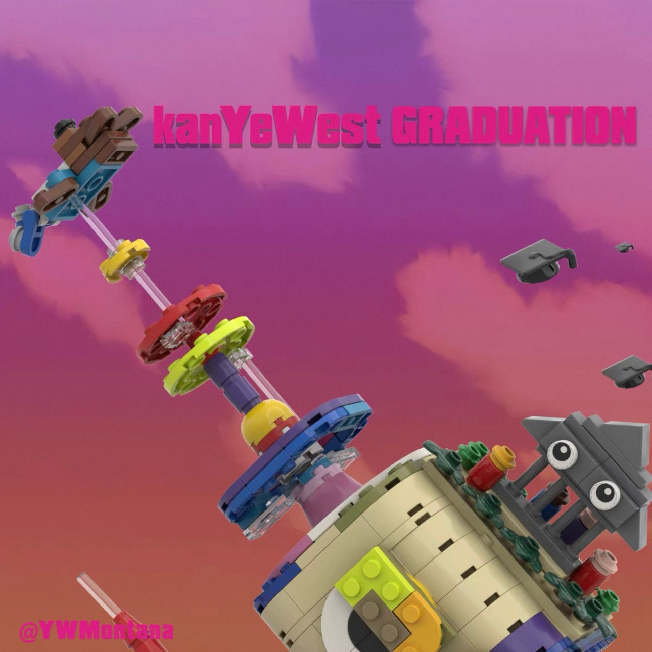 Kanye West Graduation Album Building Toy