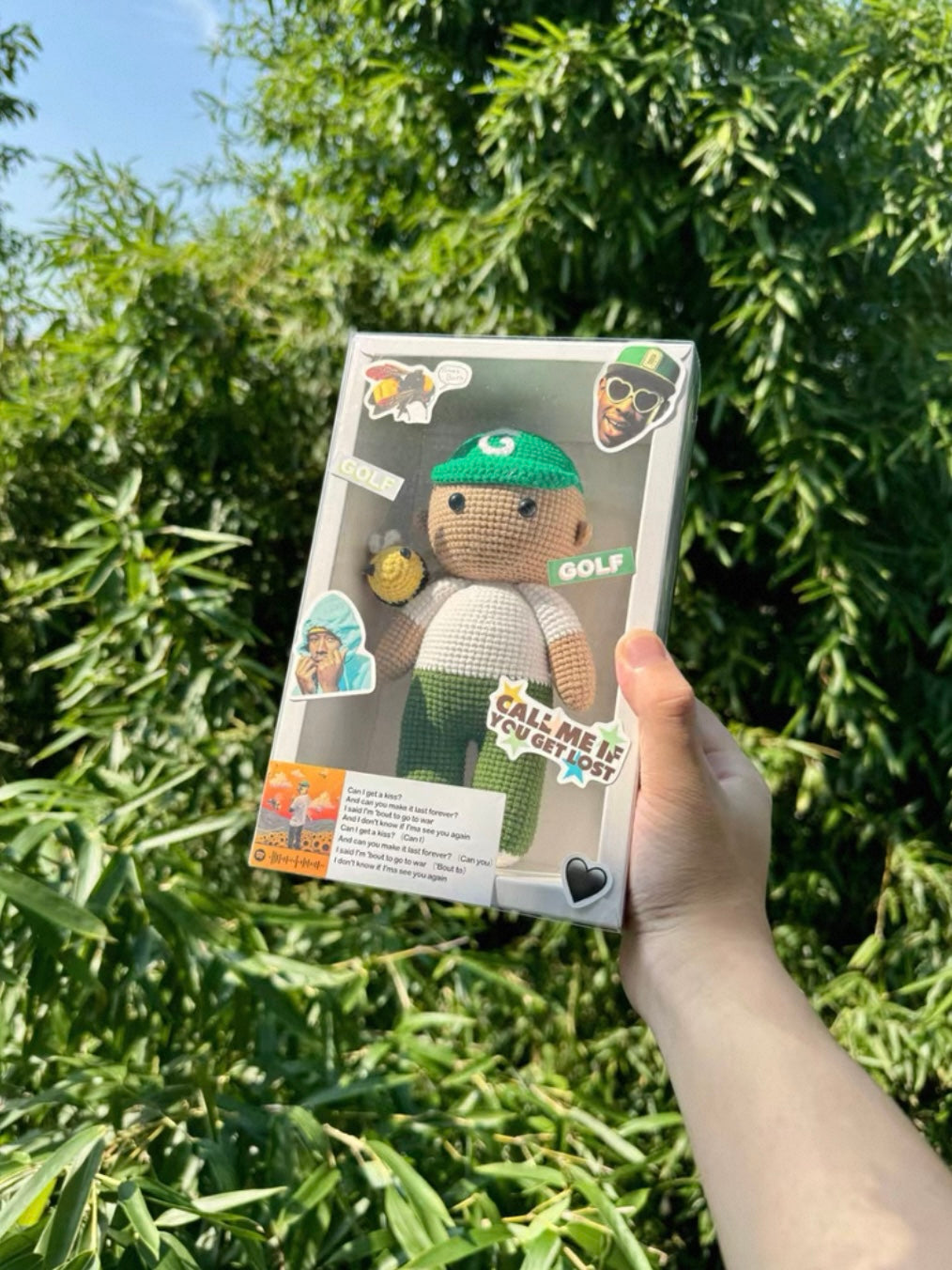 Tyler,the creator Handmade Knitting Wool doll