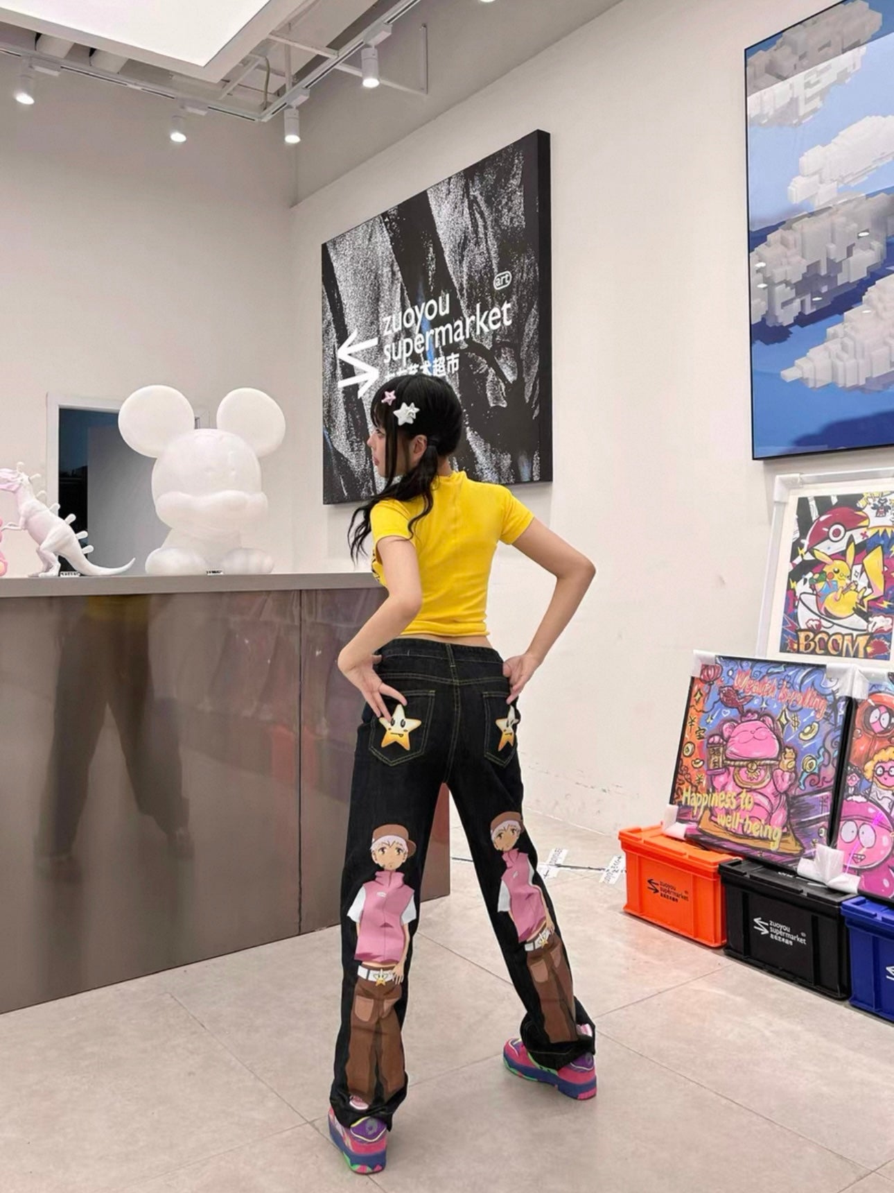 Blackberry Anime Star Denim