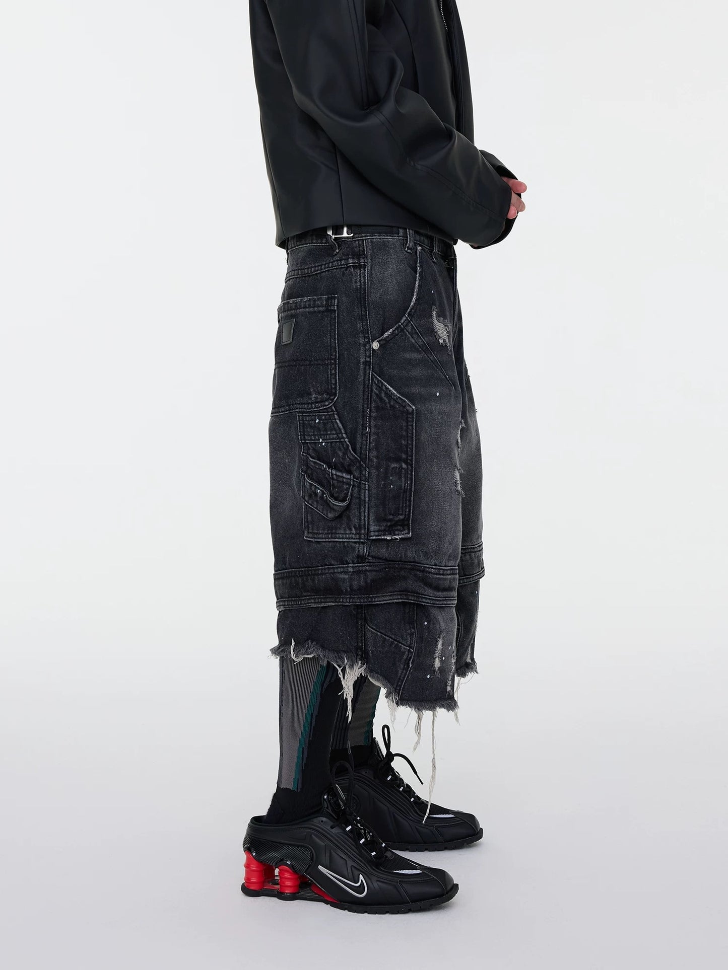 Collection the Tassels Denim Cropped Pants(2 colors)