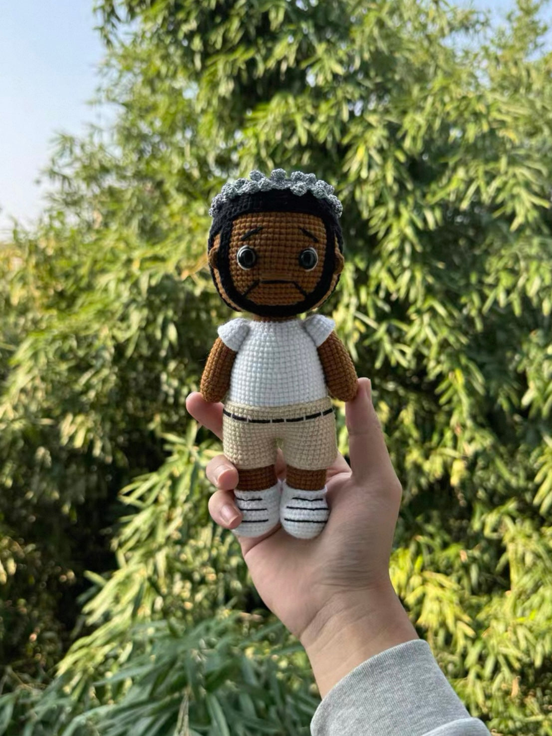 Kendrick Lamar Handmade Knitting Wool doll