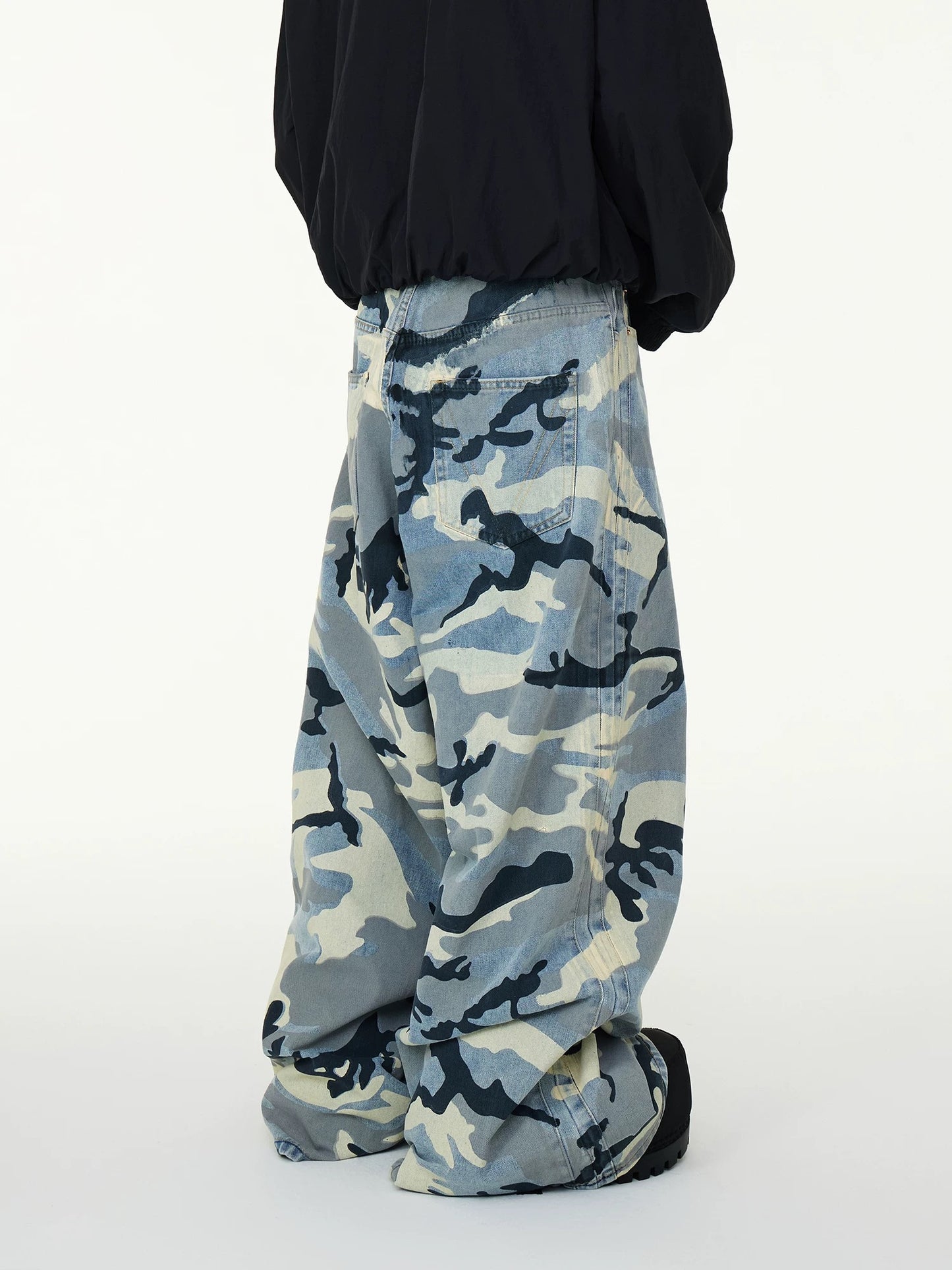 Collection Blue Camo Baggy Pants