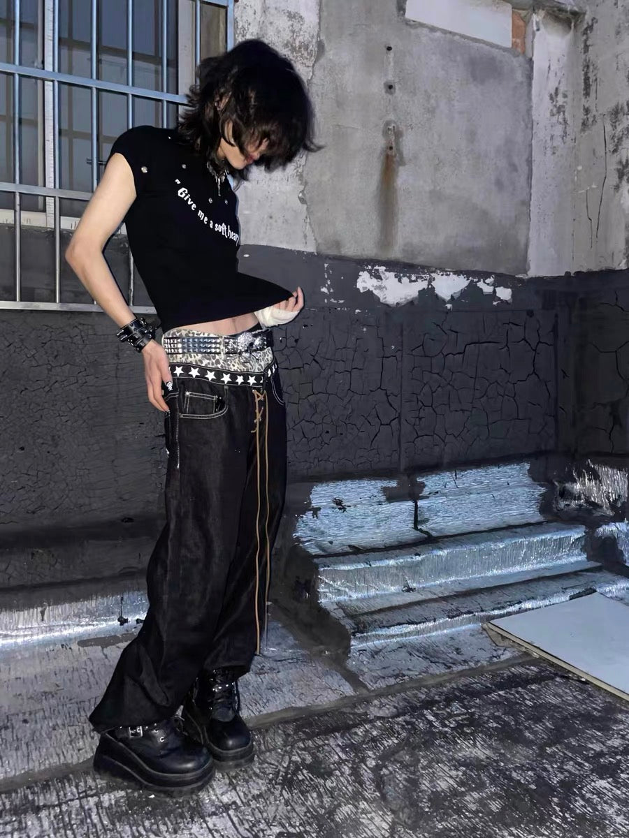 Collection Trousers Leopard Denim