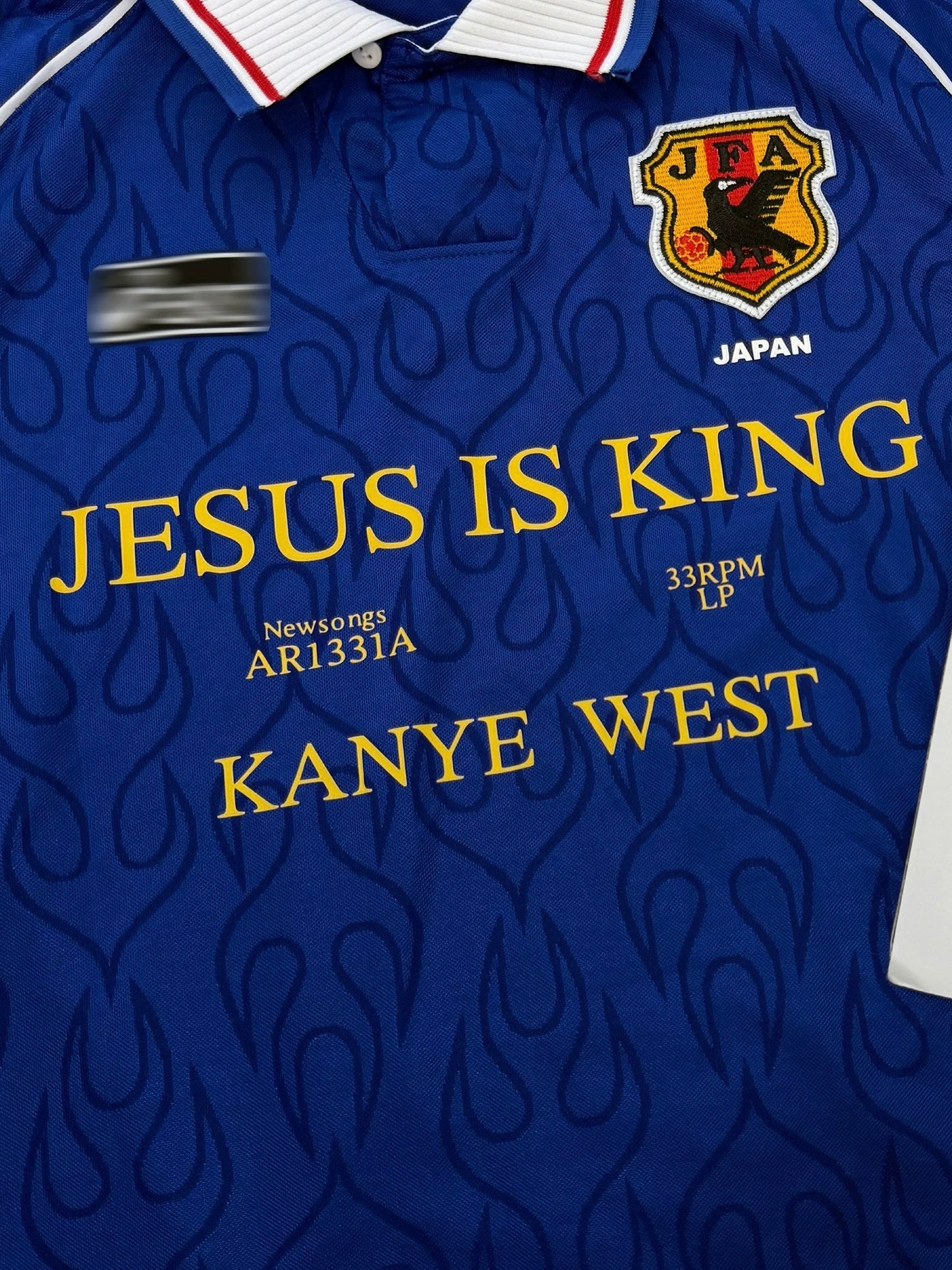 Collection Kanye West JESUS IS KING Remake football jersey