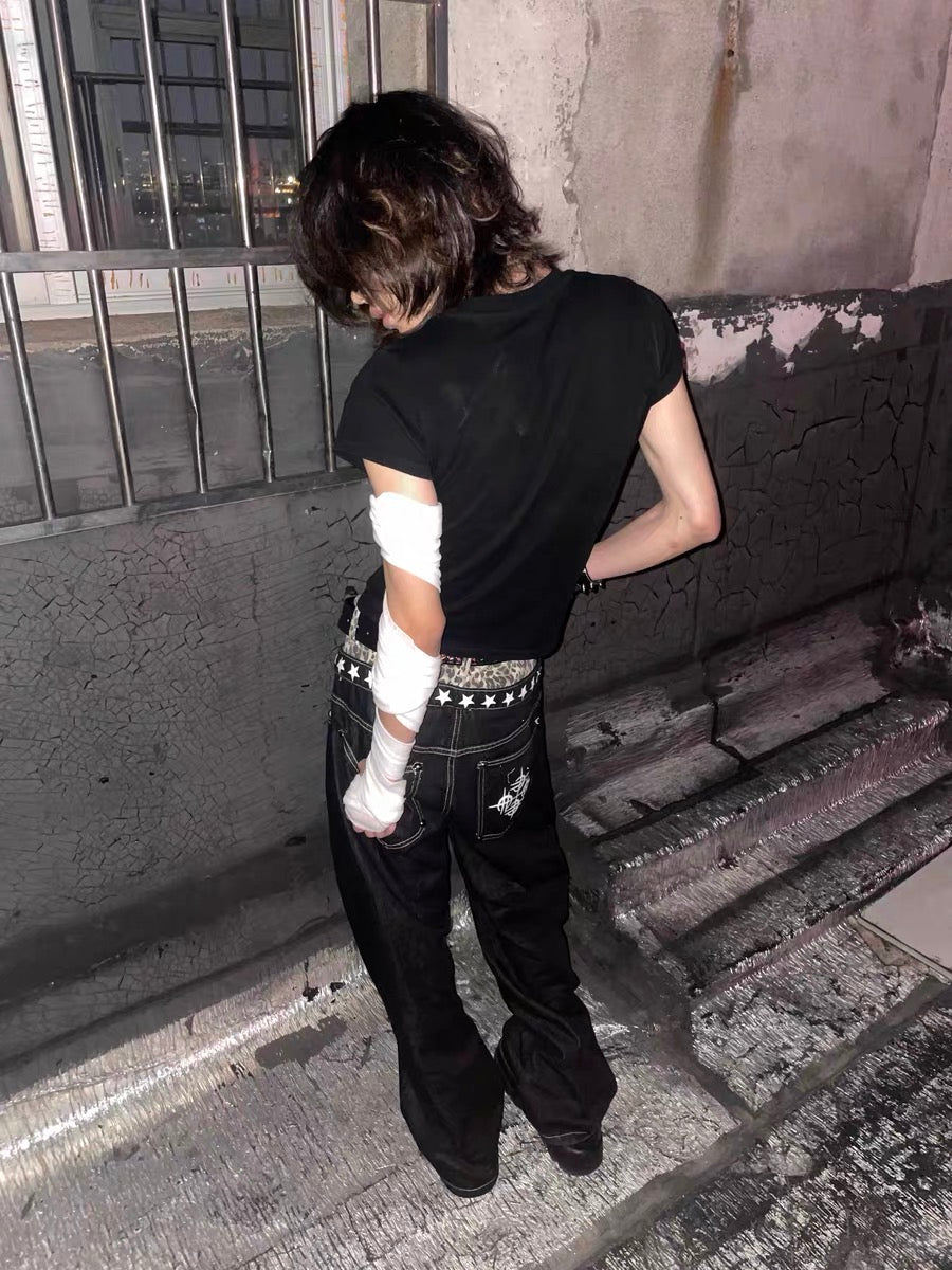 Collection Trousers Leopard Denim