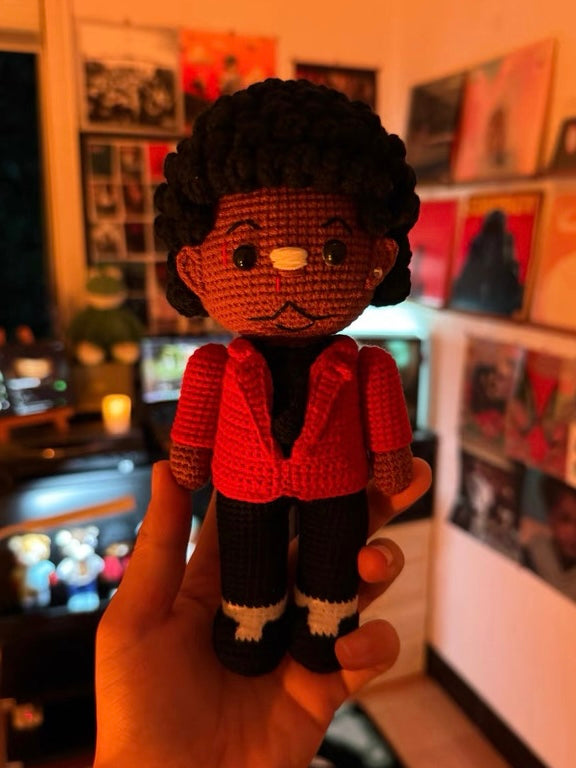 The Weeknd Handmade Knitting Wool doll