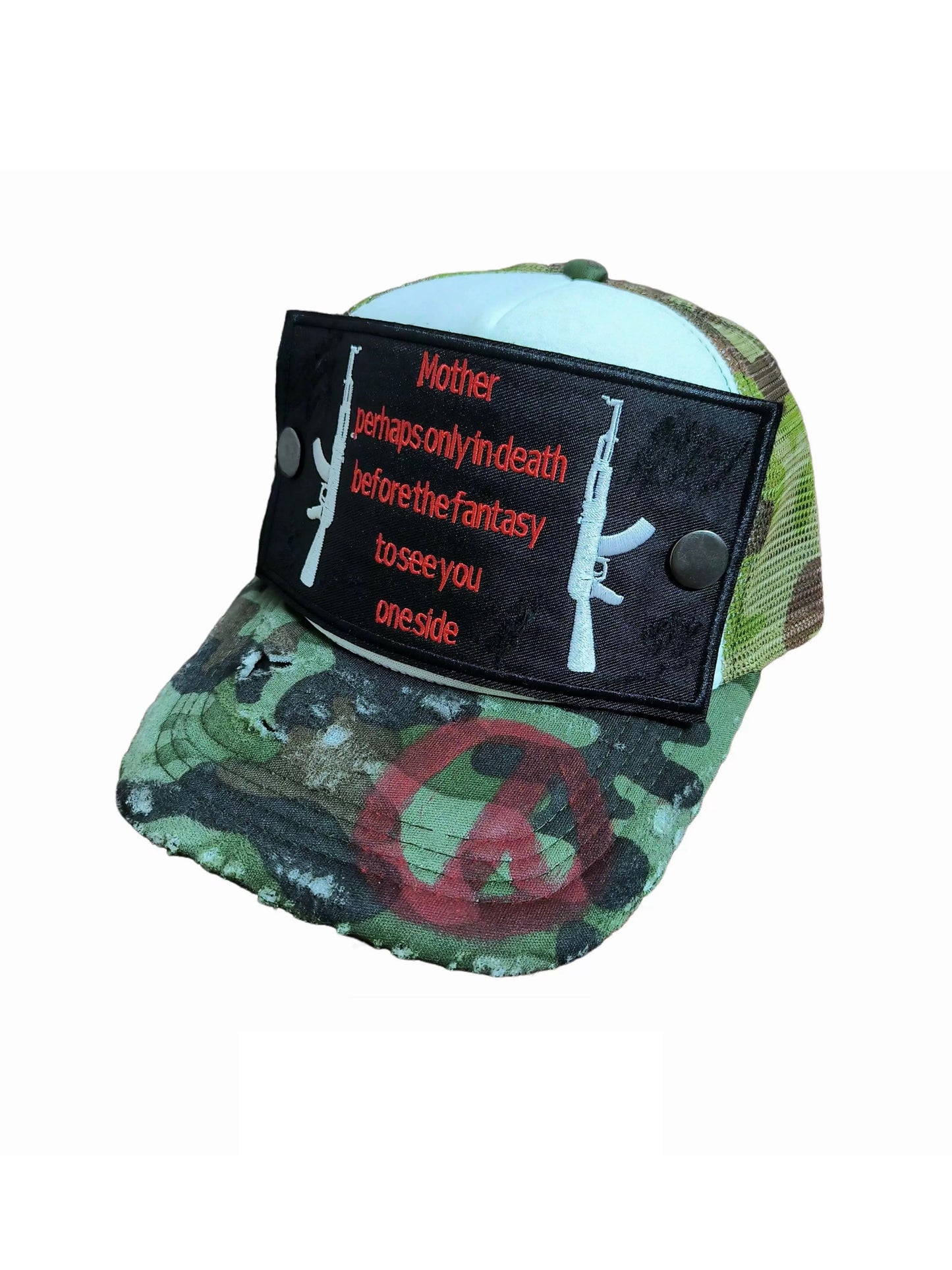 Collection Handmade Patch Camo mesh cap