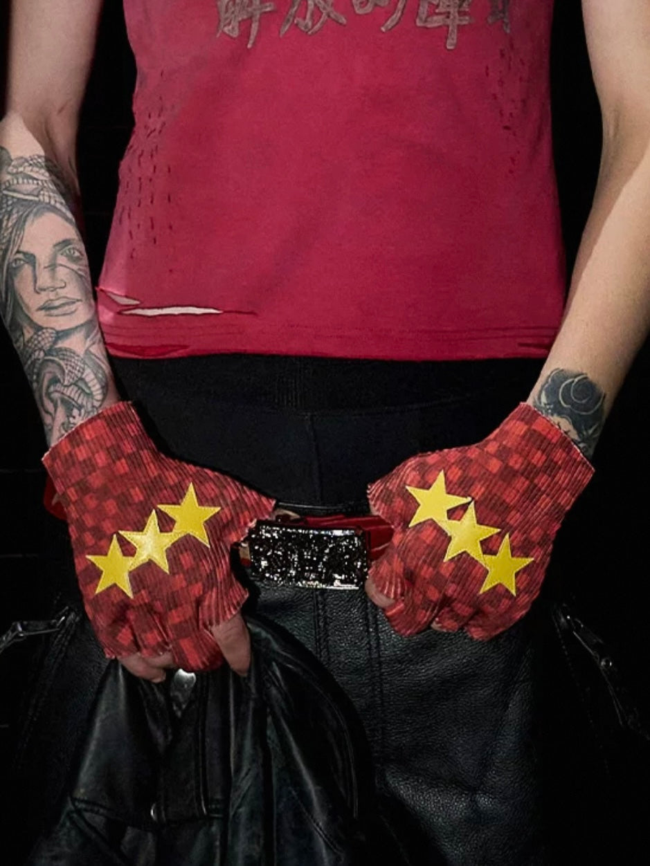 Collection Middle Finger Stars Gloves