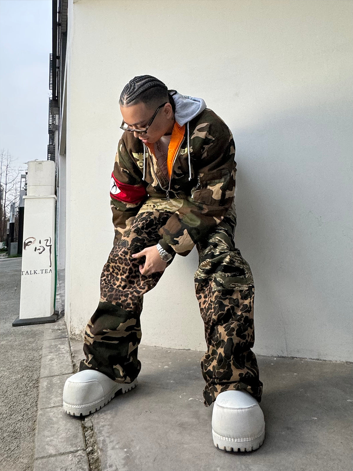 AONE4SURE Camo Patchwork Pants
