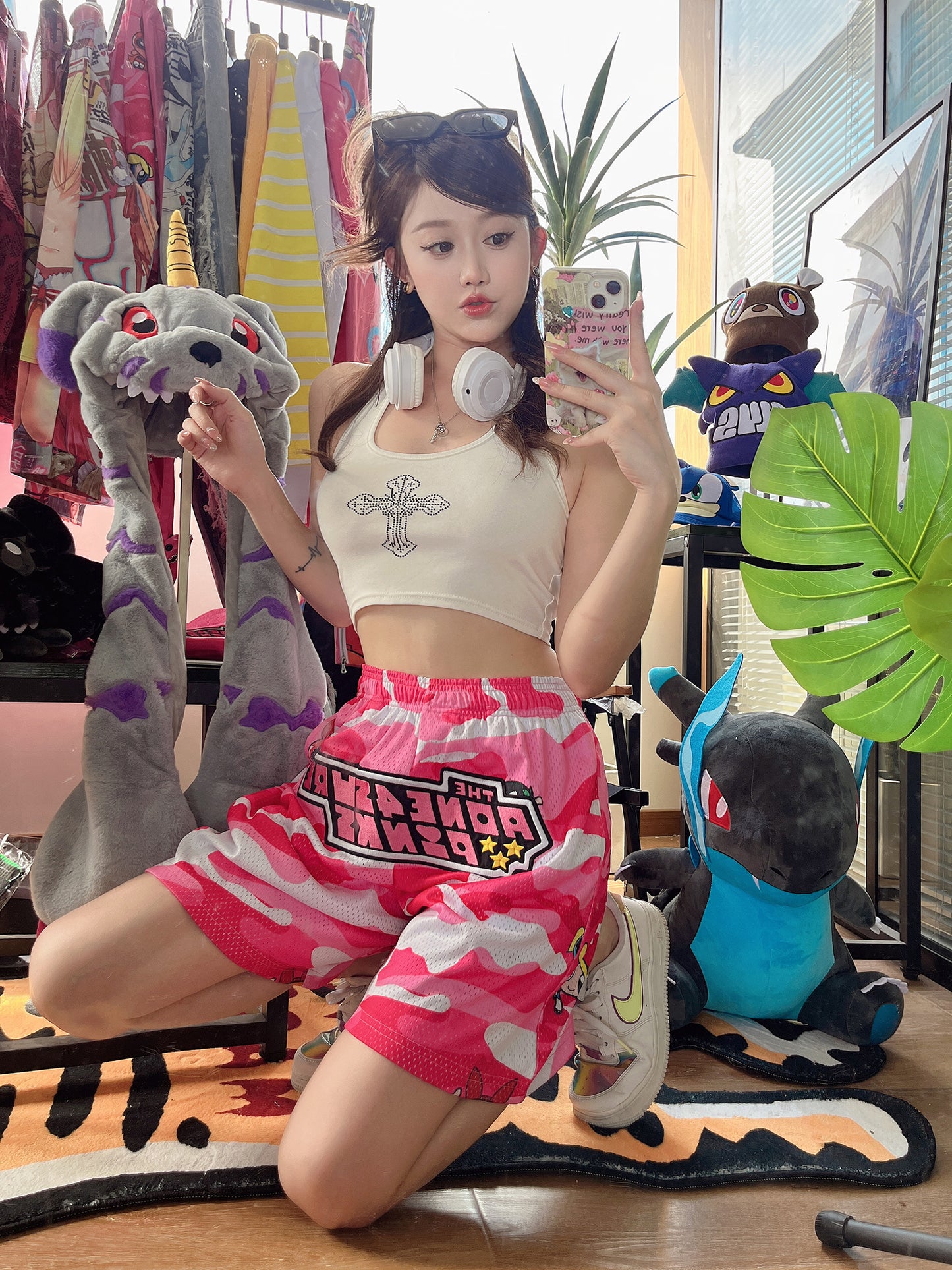 AONE4SURE Powerpuff Girls Pink Sport Shorts