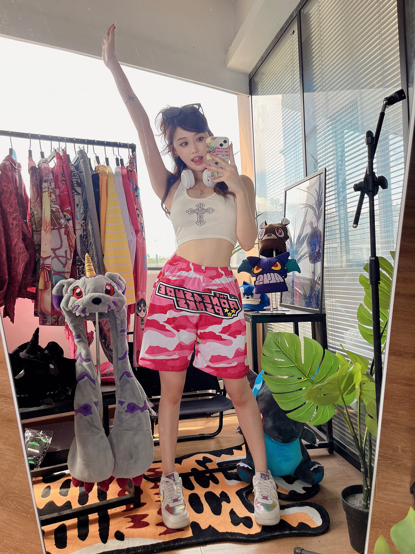 AONE4SURE Powerpuff Girls Pink Sport Shorts