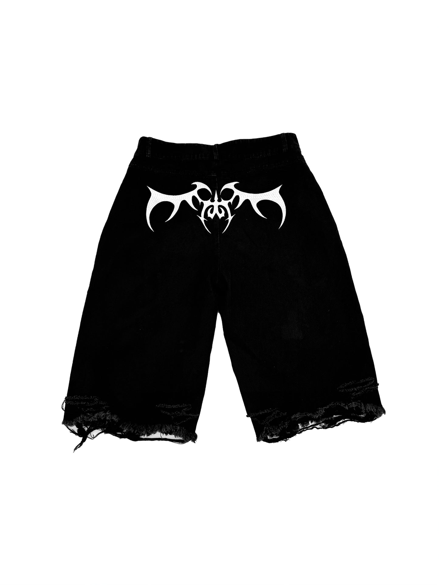 AONE4SURExBSSHTTWASIL Black Embroidery Shorts