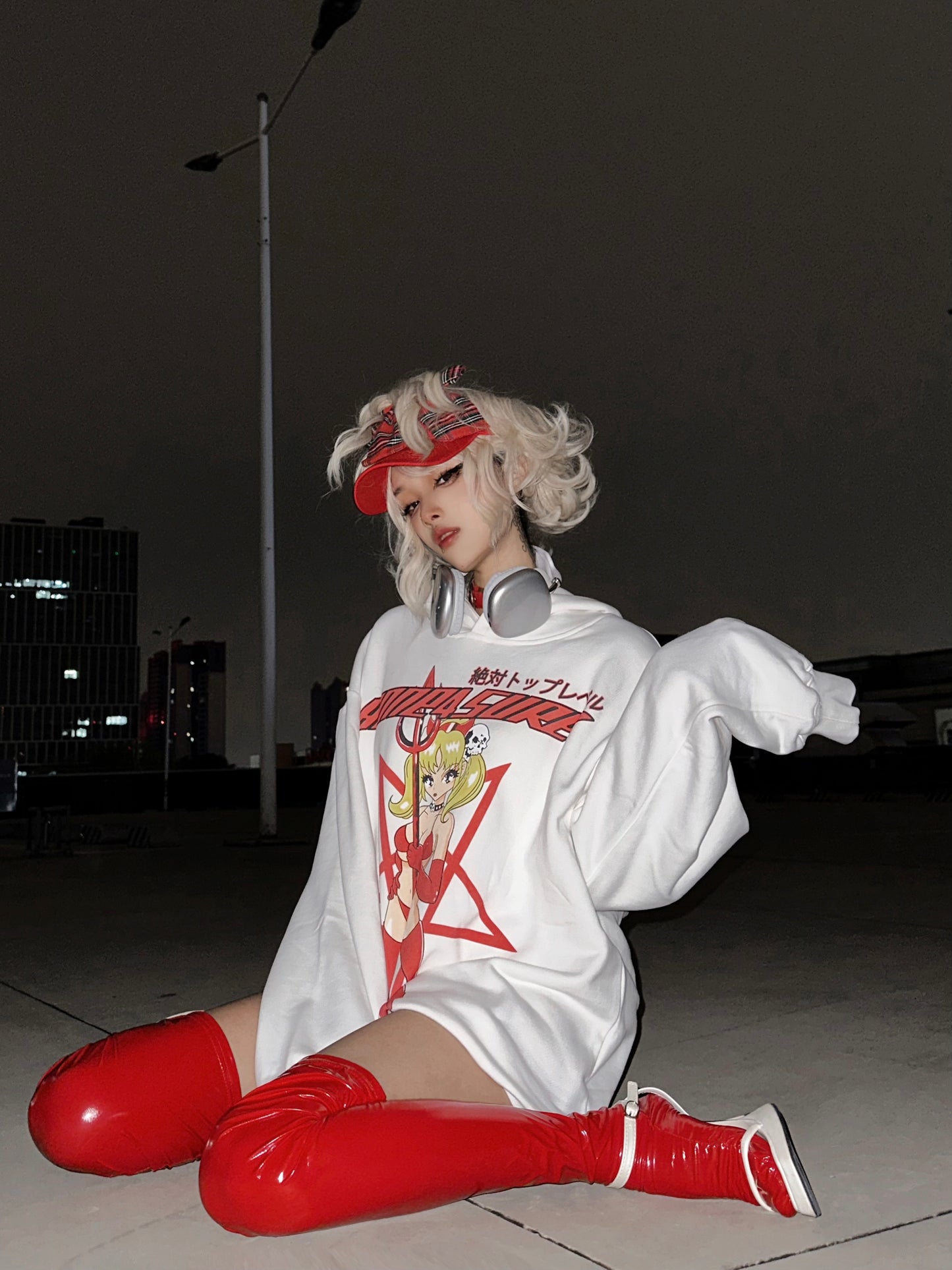 AONE4SURE Red Witch Hoodie