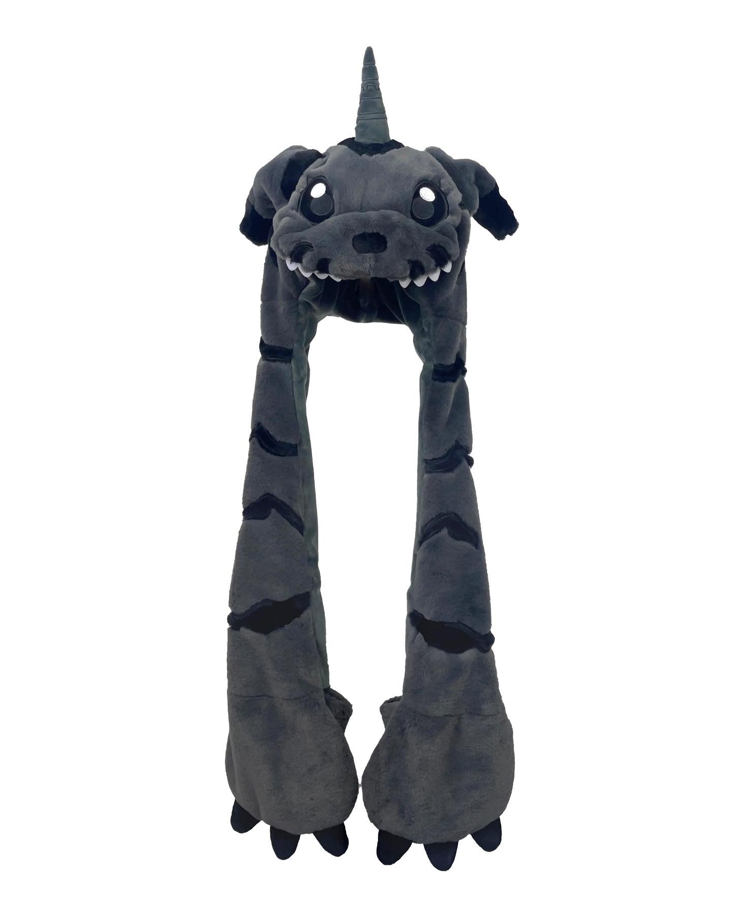 AONE4SURE Black Gabumon Plush Ear Decor Hat