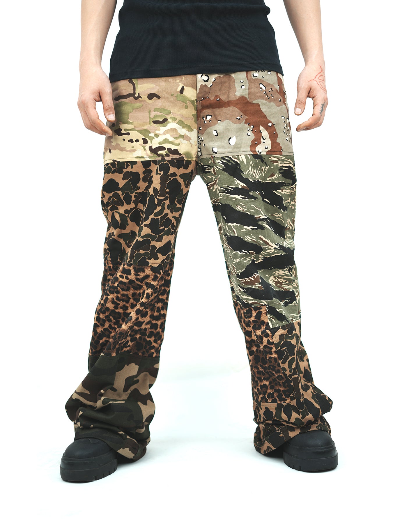 AONE4SURE Camo Patchwork Pants