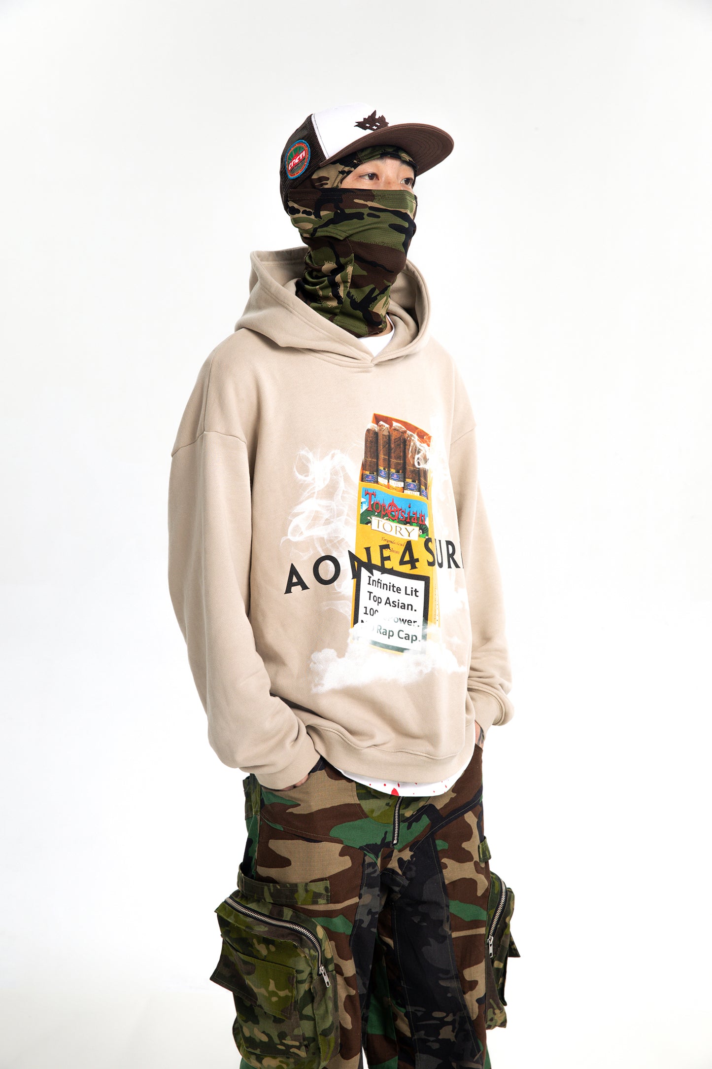 AONE4SURE x Toryondacloud Cohiba bootleg Hoodie