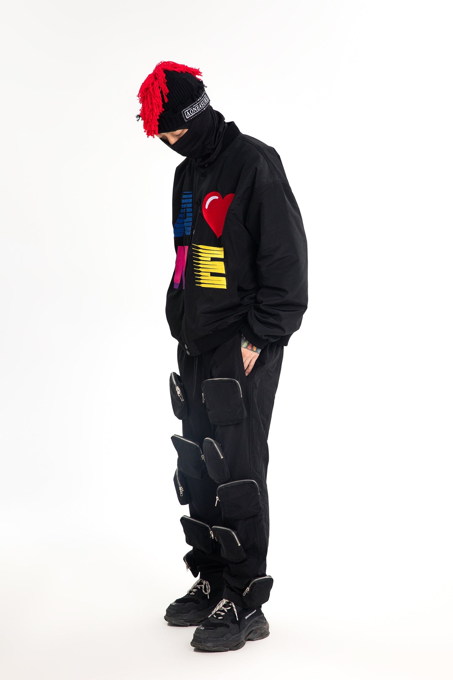 AONE4SURE Embroidery Logo Bomber Jacket