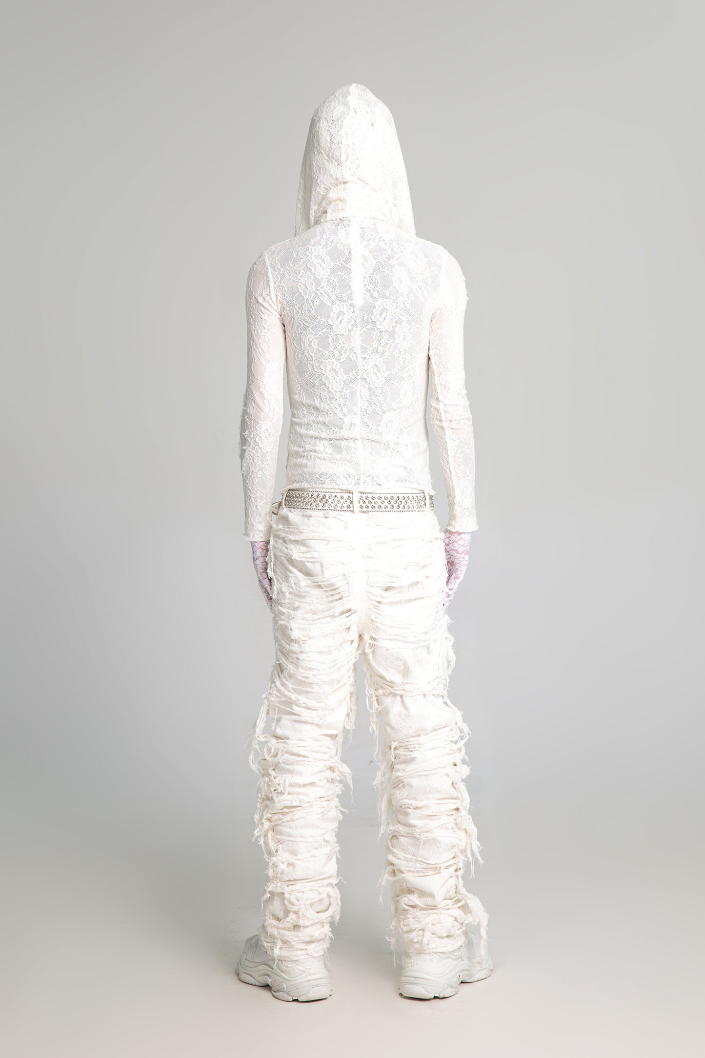AONE4SURE x ILOVEUIHATEU White Lace Long Sleeve