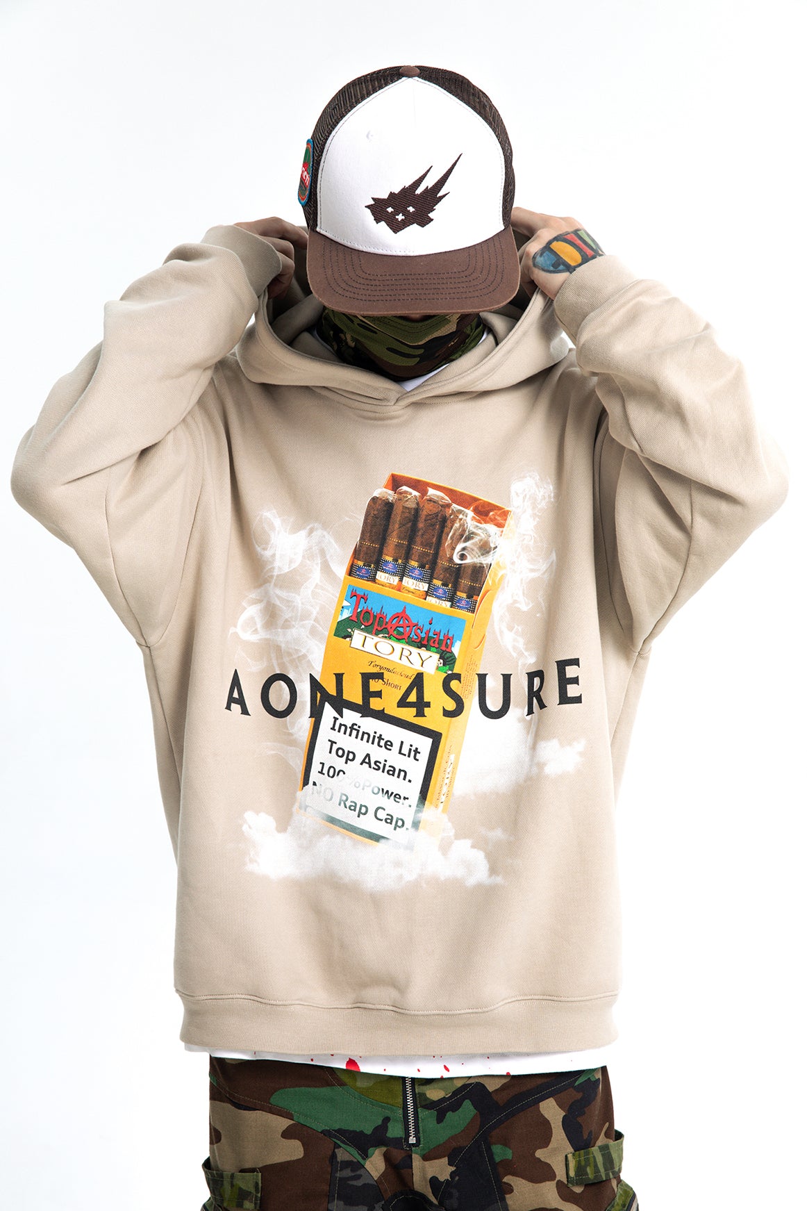 AONE4SURE x Toryondacloud Cohiba bootleg Hoodie