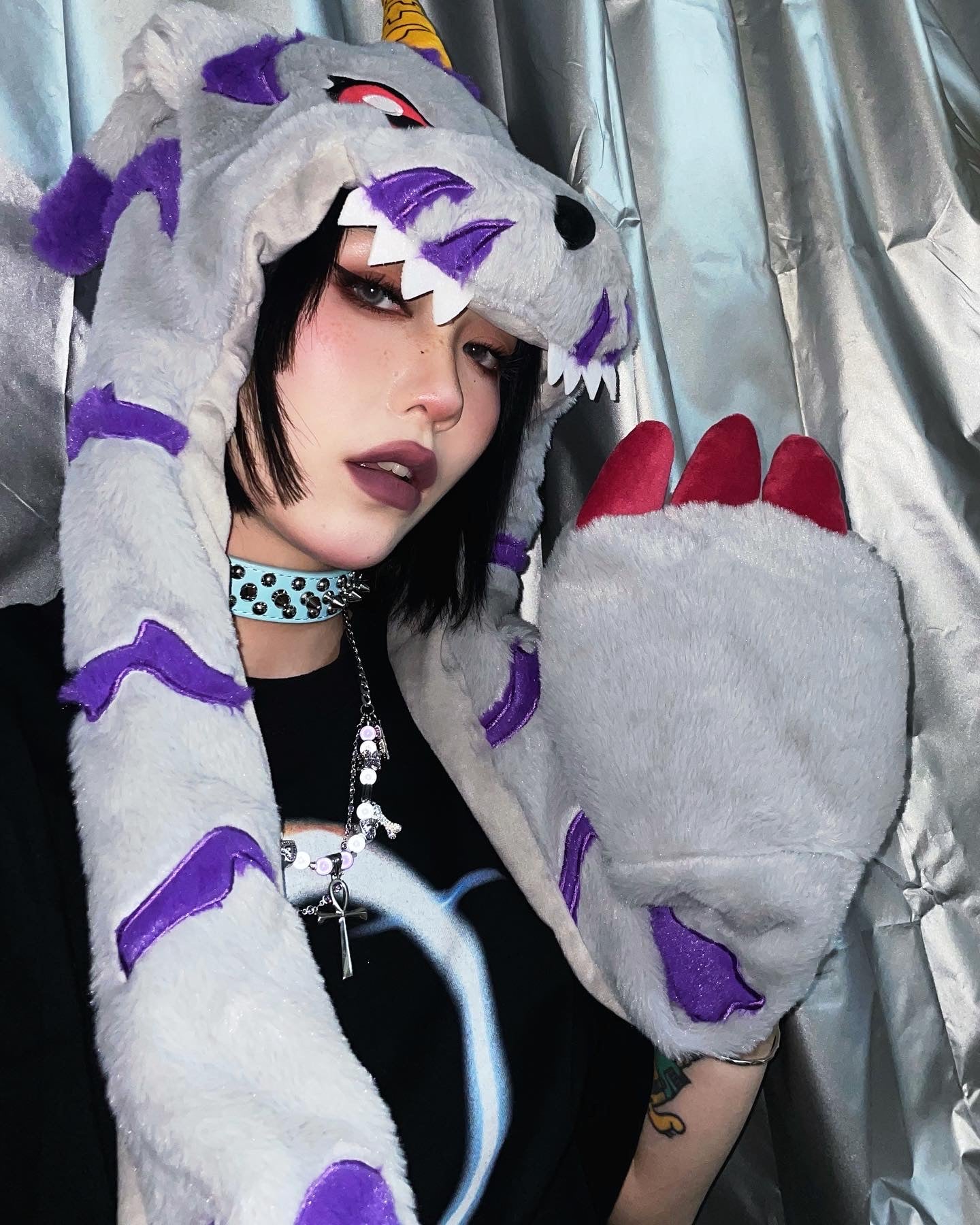 AONE4SURE Gabumon Plush Ear Decor Hat