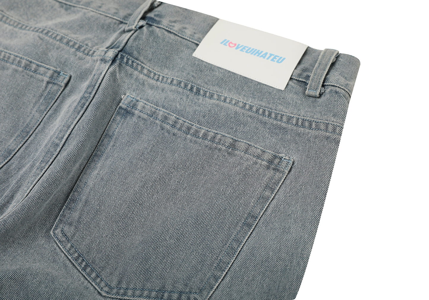 AONE4SURE x ILOVEUIHATEU Anime Twins Jeans