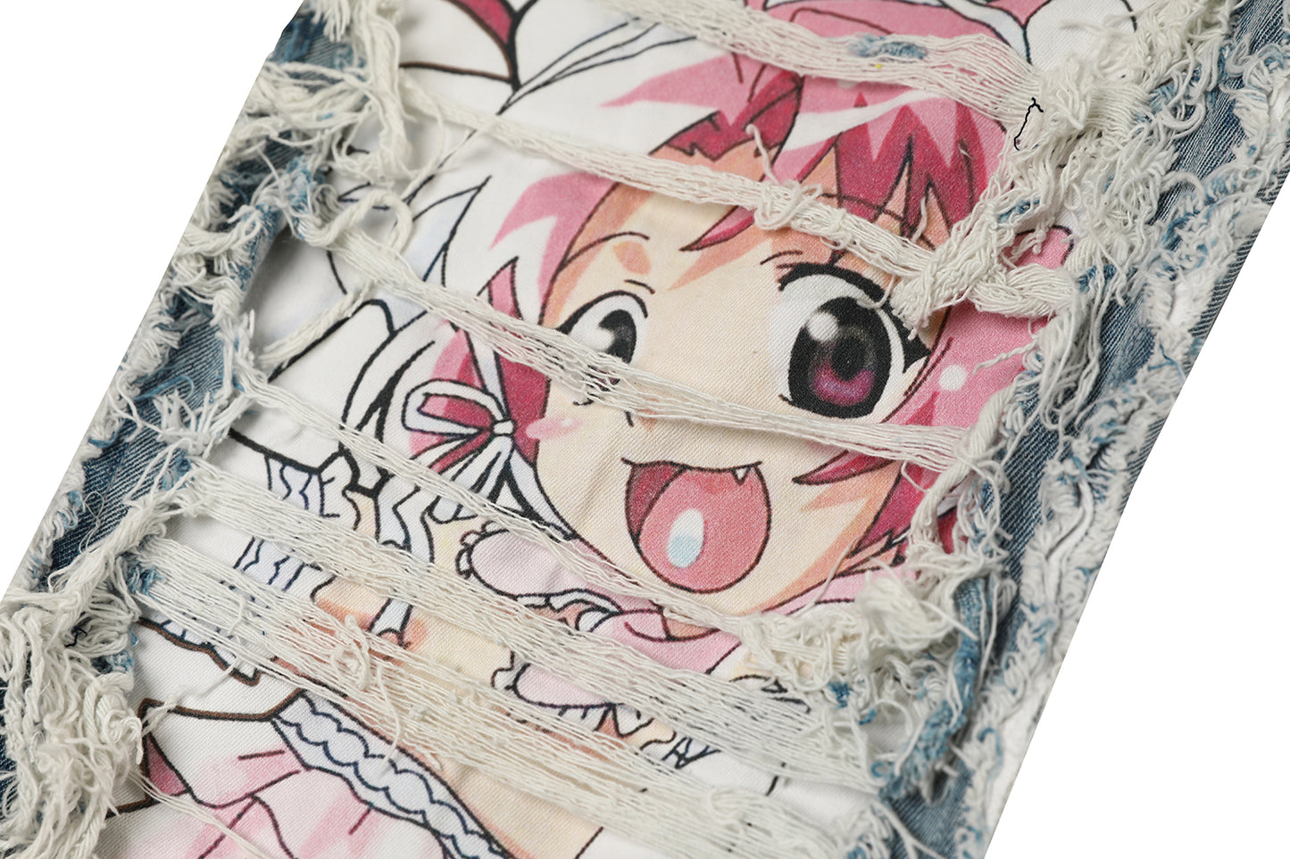 AONE4SURE x ILOVEUIHATEU Anime Twins Jeans