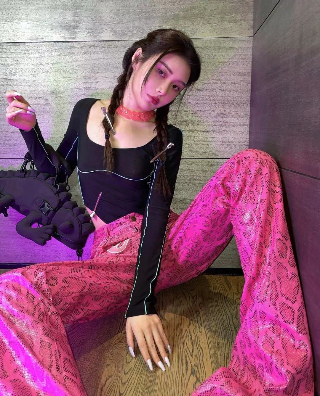 AONE4SURE Pink Slatt Jacket&Pants
