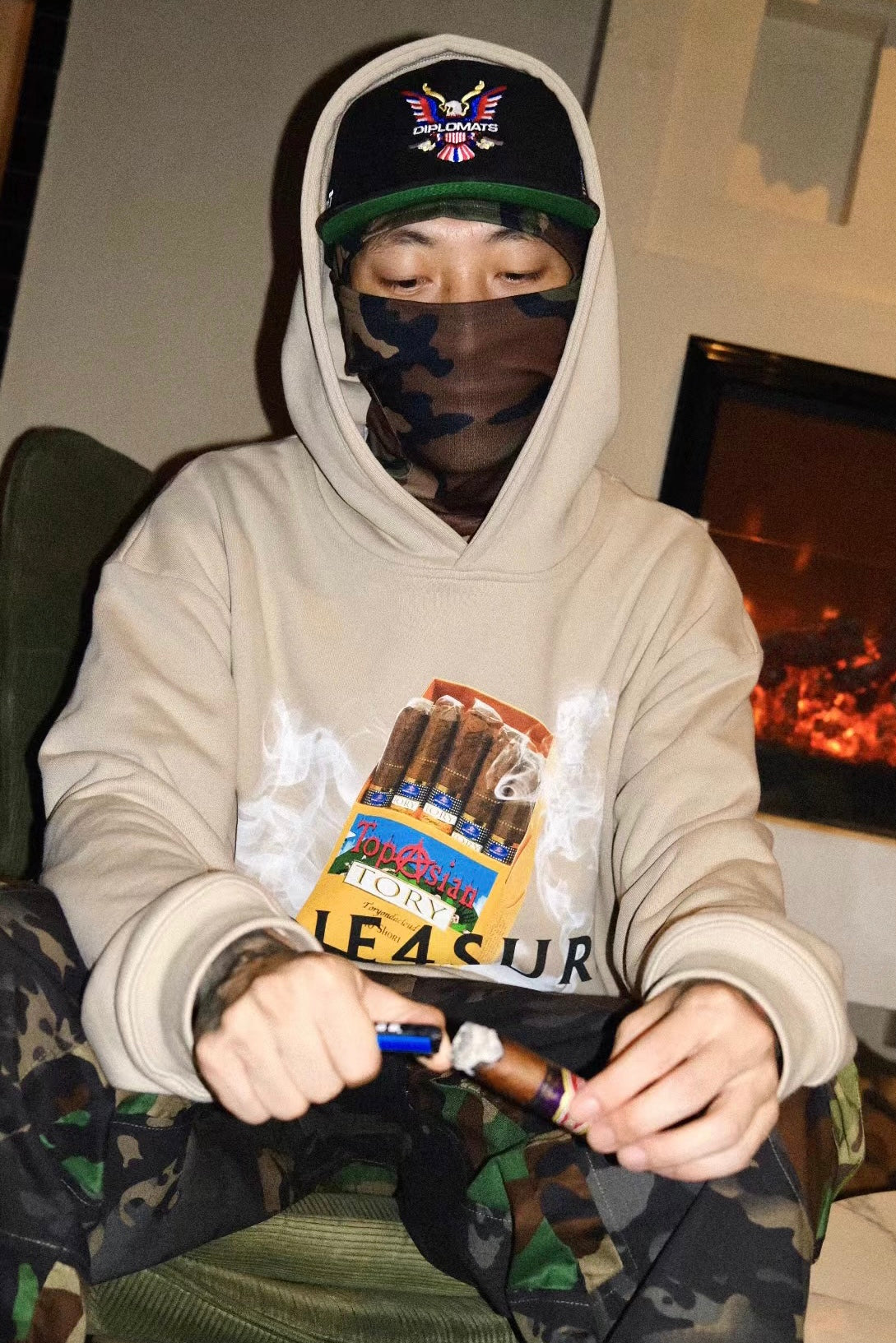 AONE4SURE x Toryondacloud Cohiba bootleg Hoodie