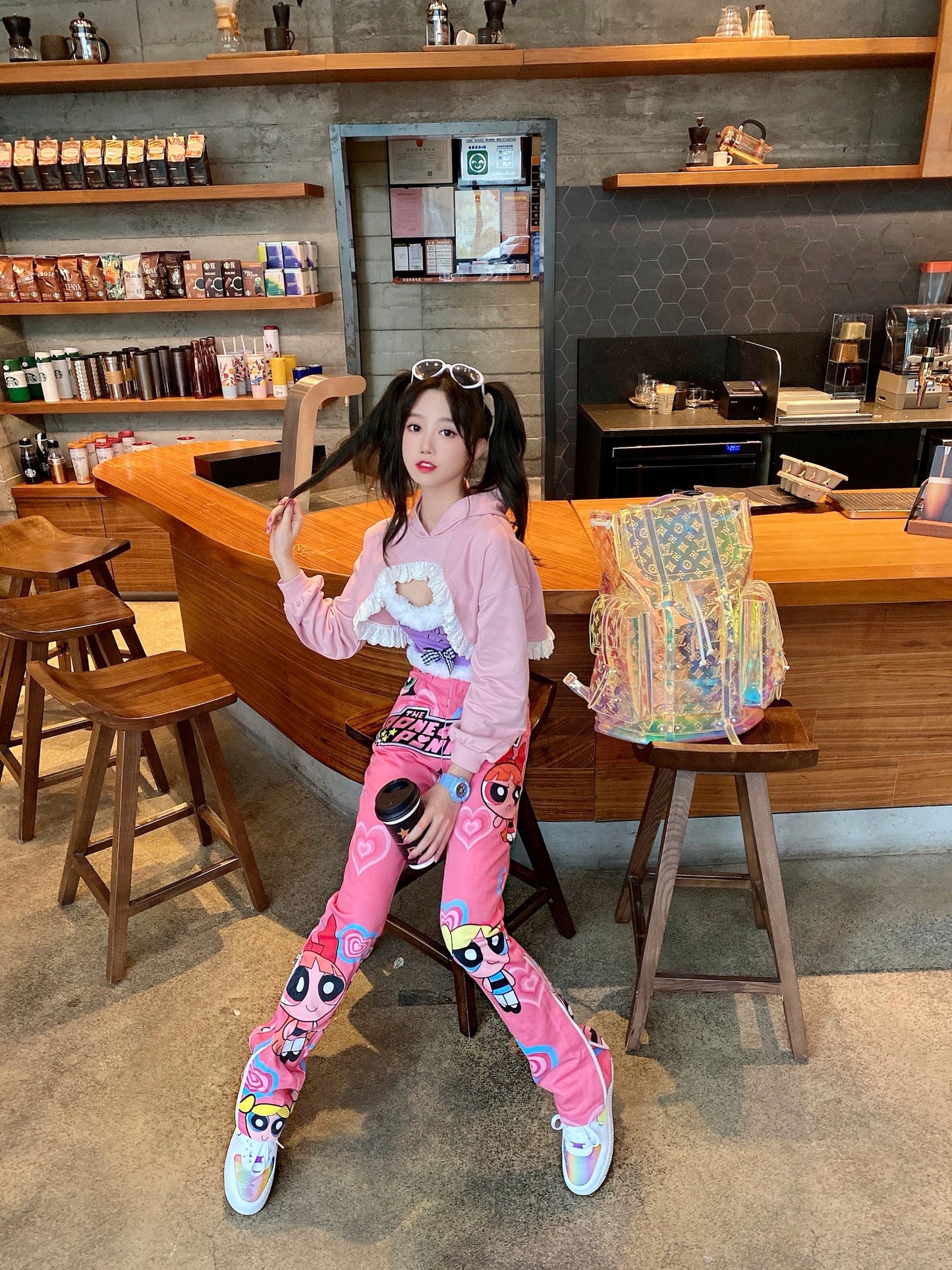 AONE4SURE The Powerpuff Girls Pink Pants