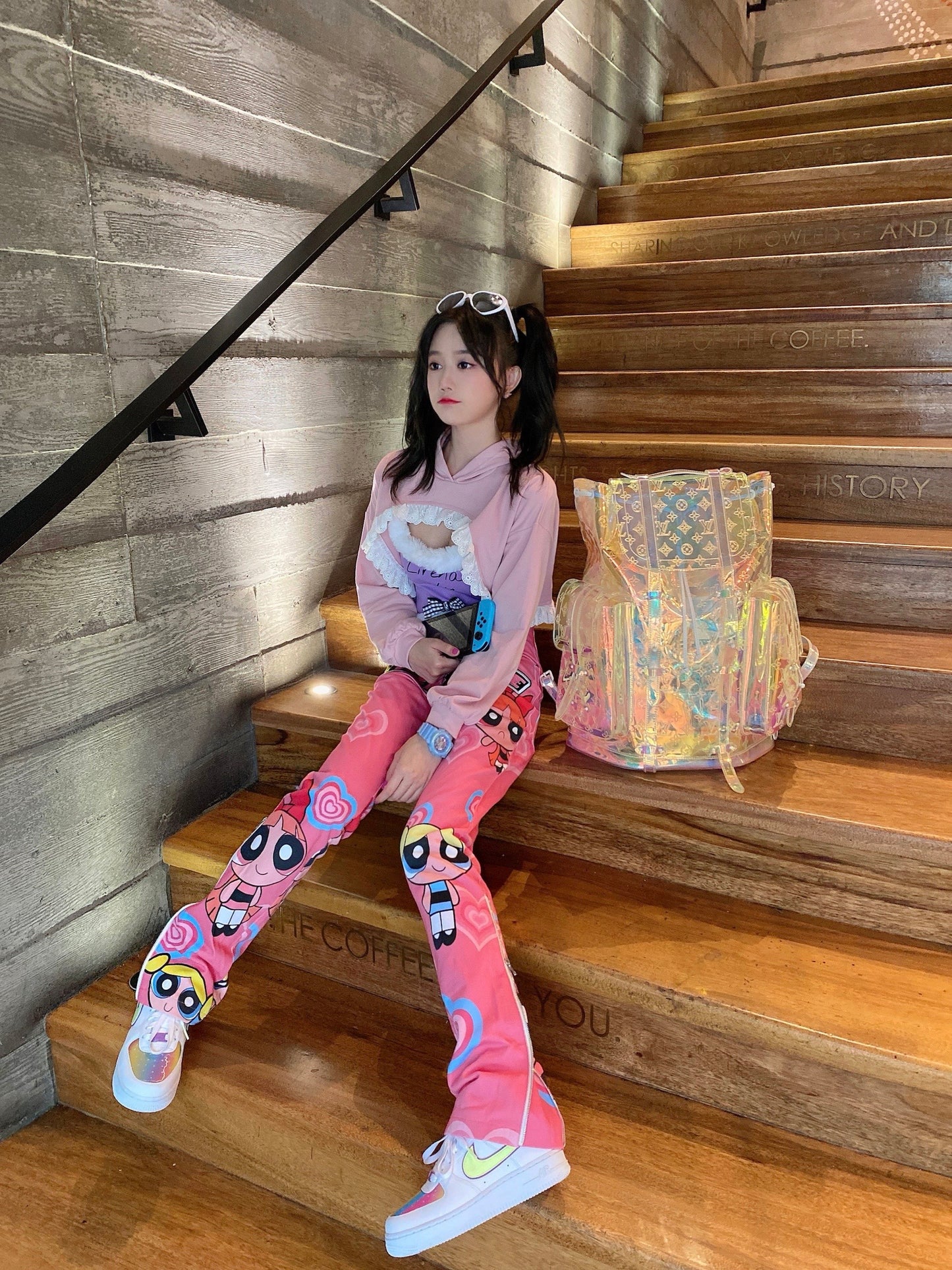 AONE4SURE The Powerpuff Girls Pink Pants