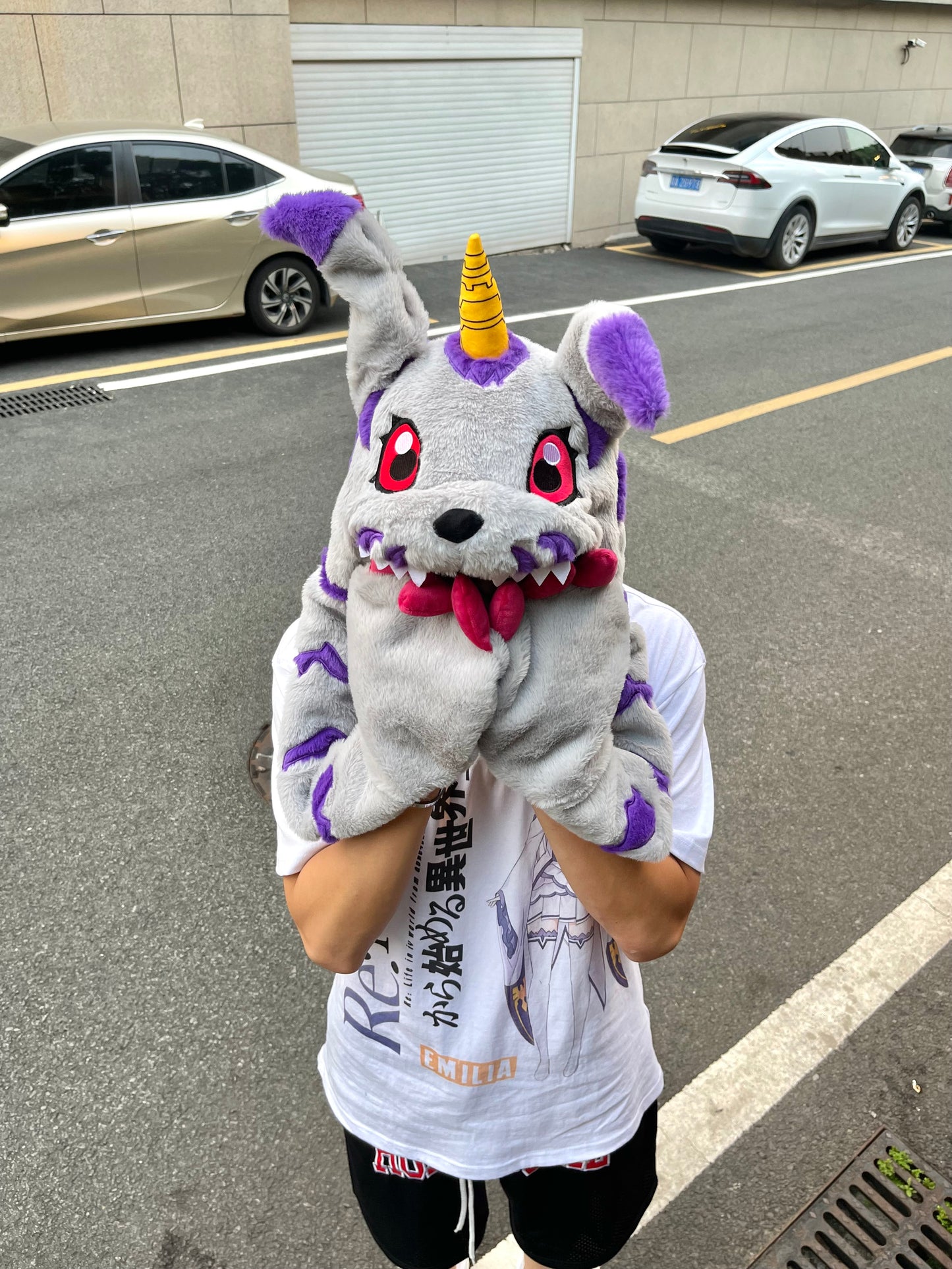 AONE4SURE Gabumon Plush Ear Decor Hat