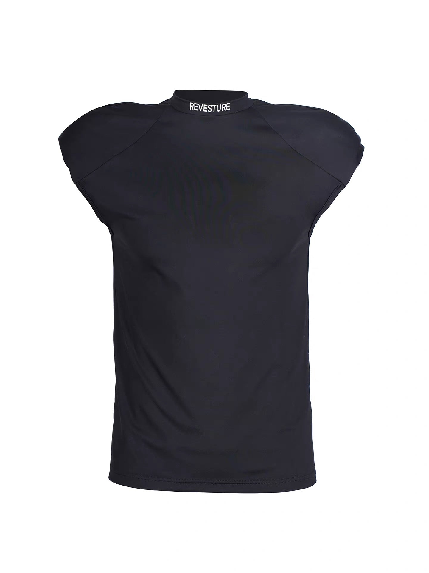 Collection Black Shoulder Pads T-shirt