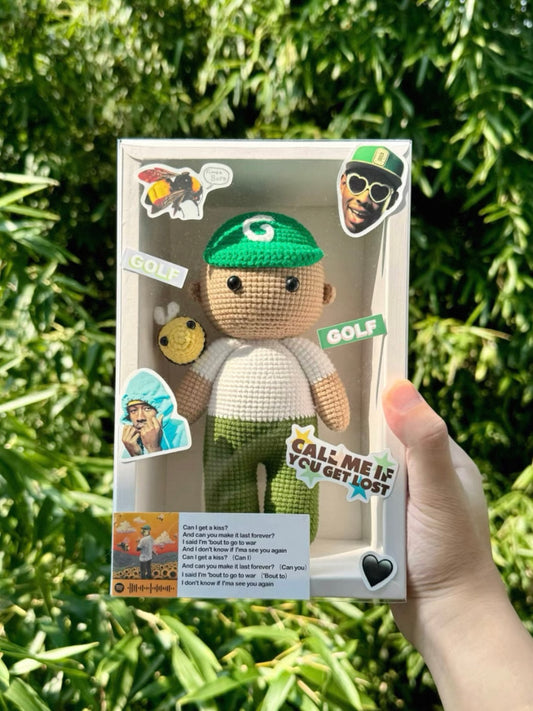 Tyler,the creator Handmade Knitting Wool doll