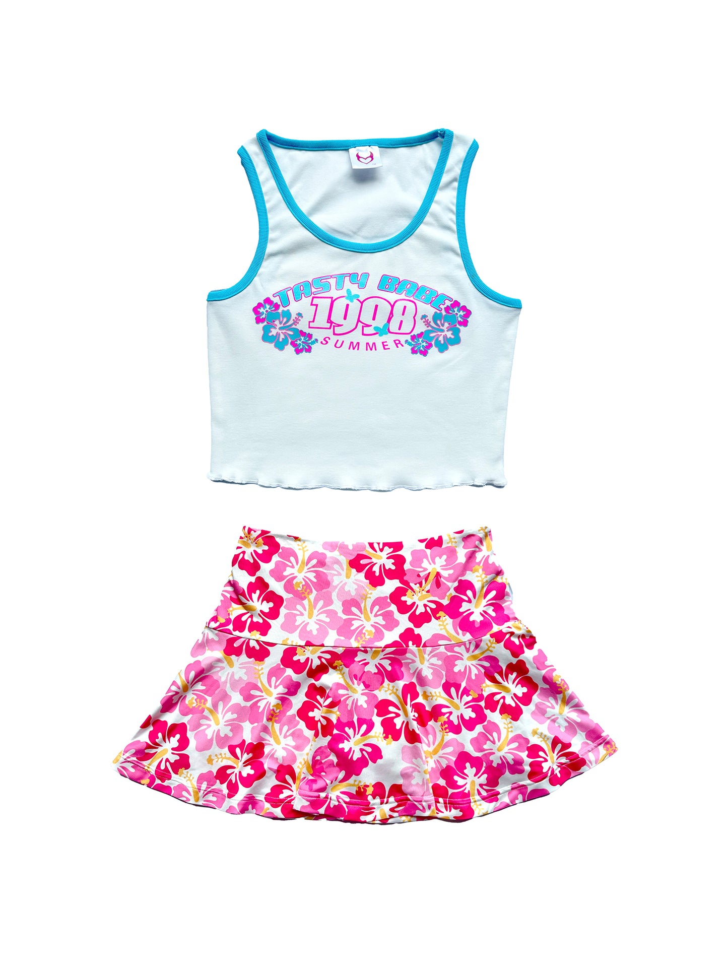 ArtByTastybabe Summer Floral Set(Camisole+Skirt)