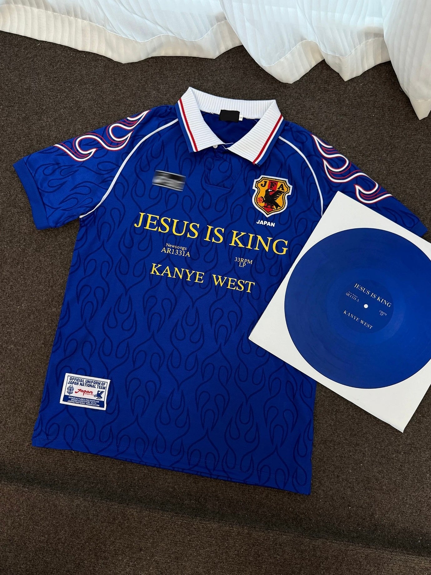 Collection Kanye West JESUS IS KING Remake football jersey