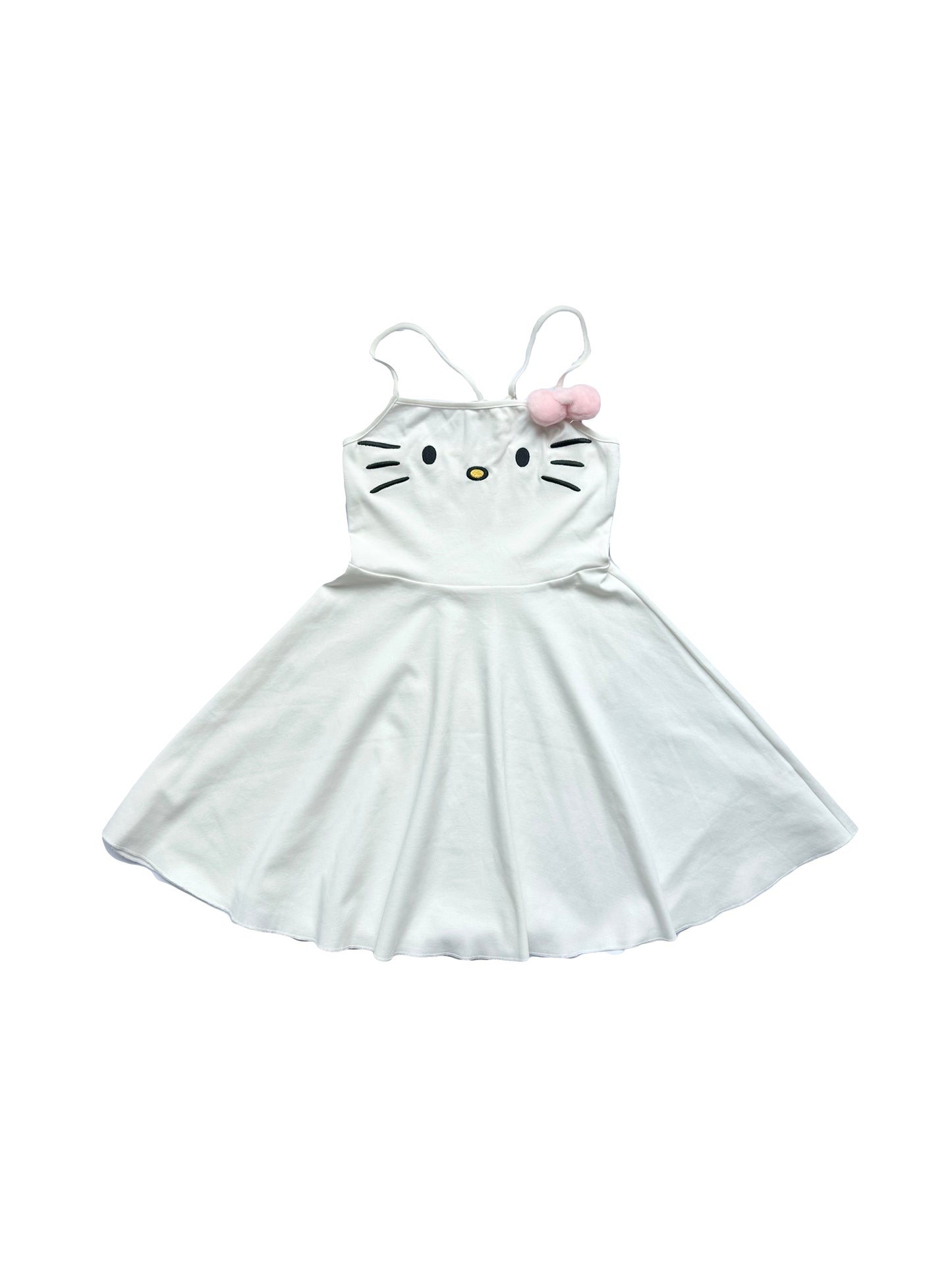 ArtByTastybabe Sweetheart kitty white dress